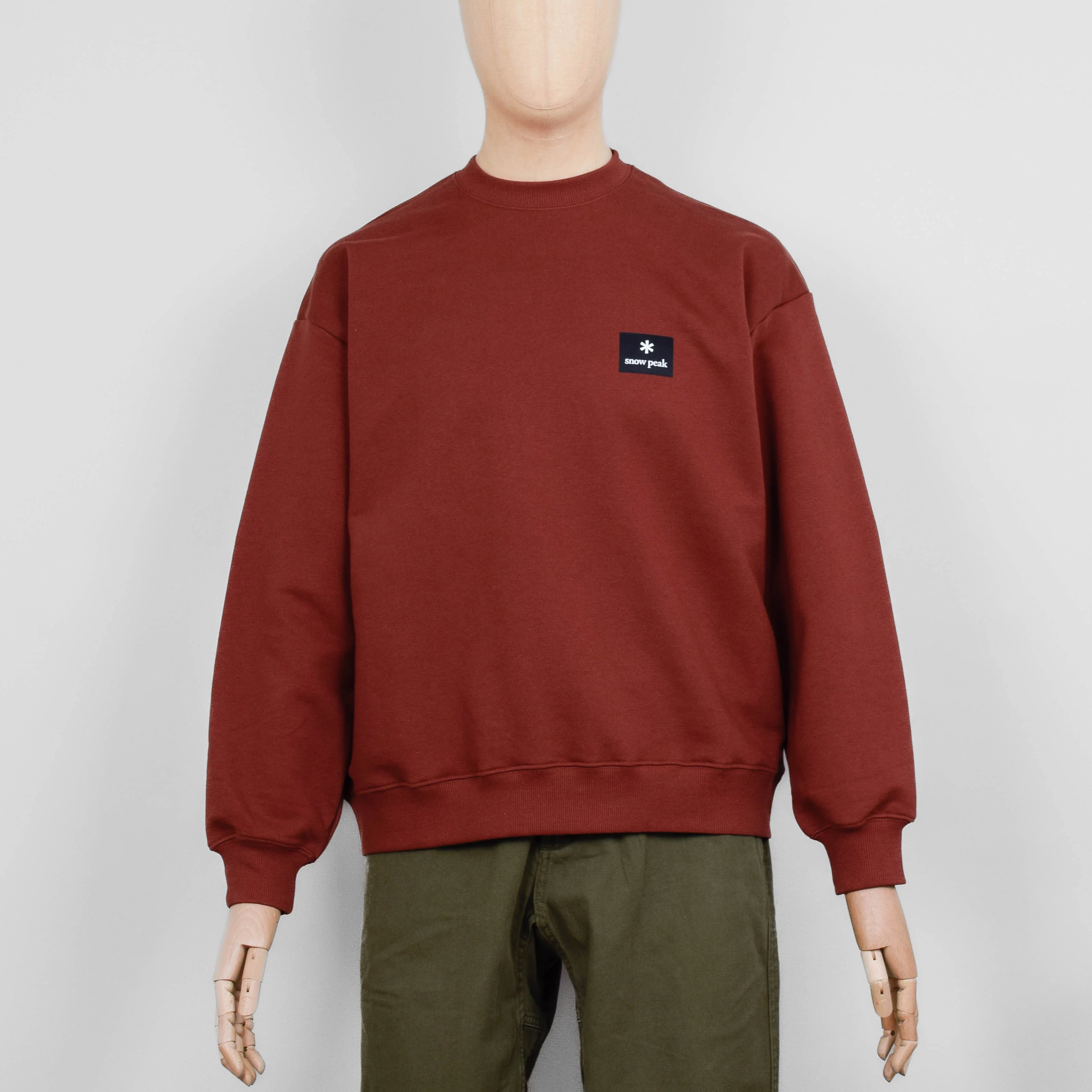 Snow Peak Standard Square Logo Pullover - Light Brown