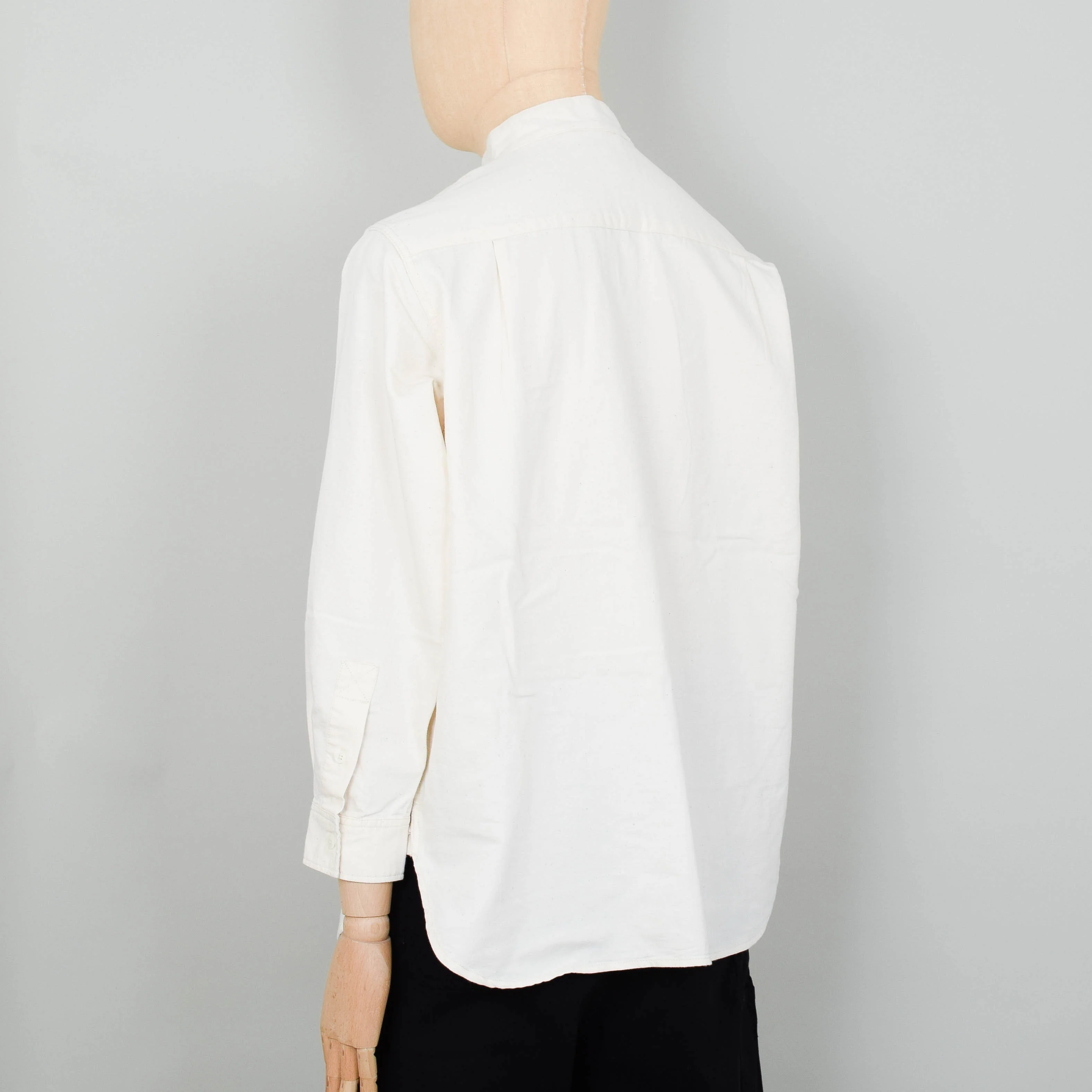 Snow Peak TAKIBI Light Denim Utility Pullover - Ecru - Image 4