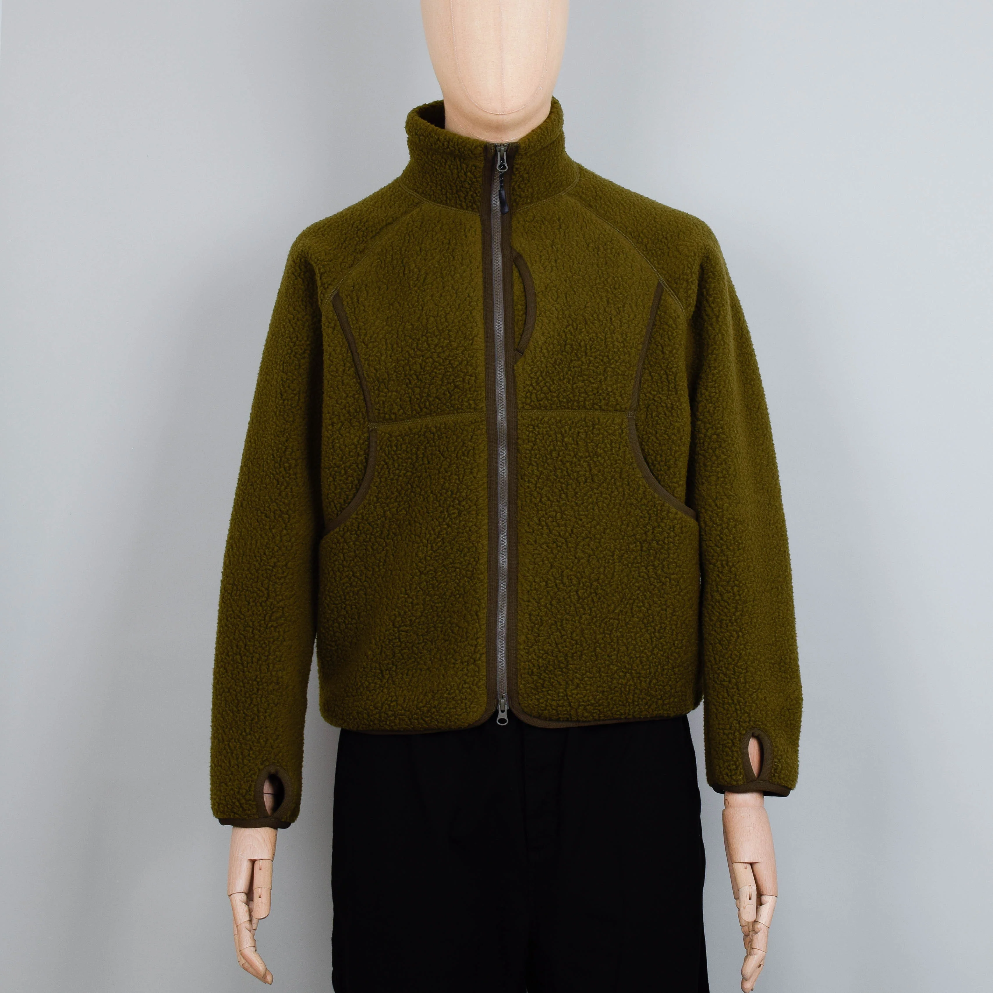 Snow Peak Thermal Boa Fleece Jacket - Olive