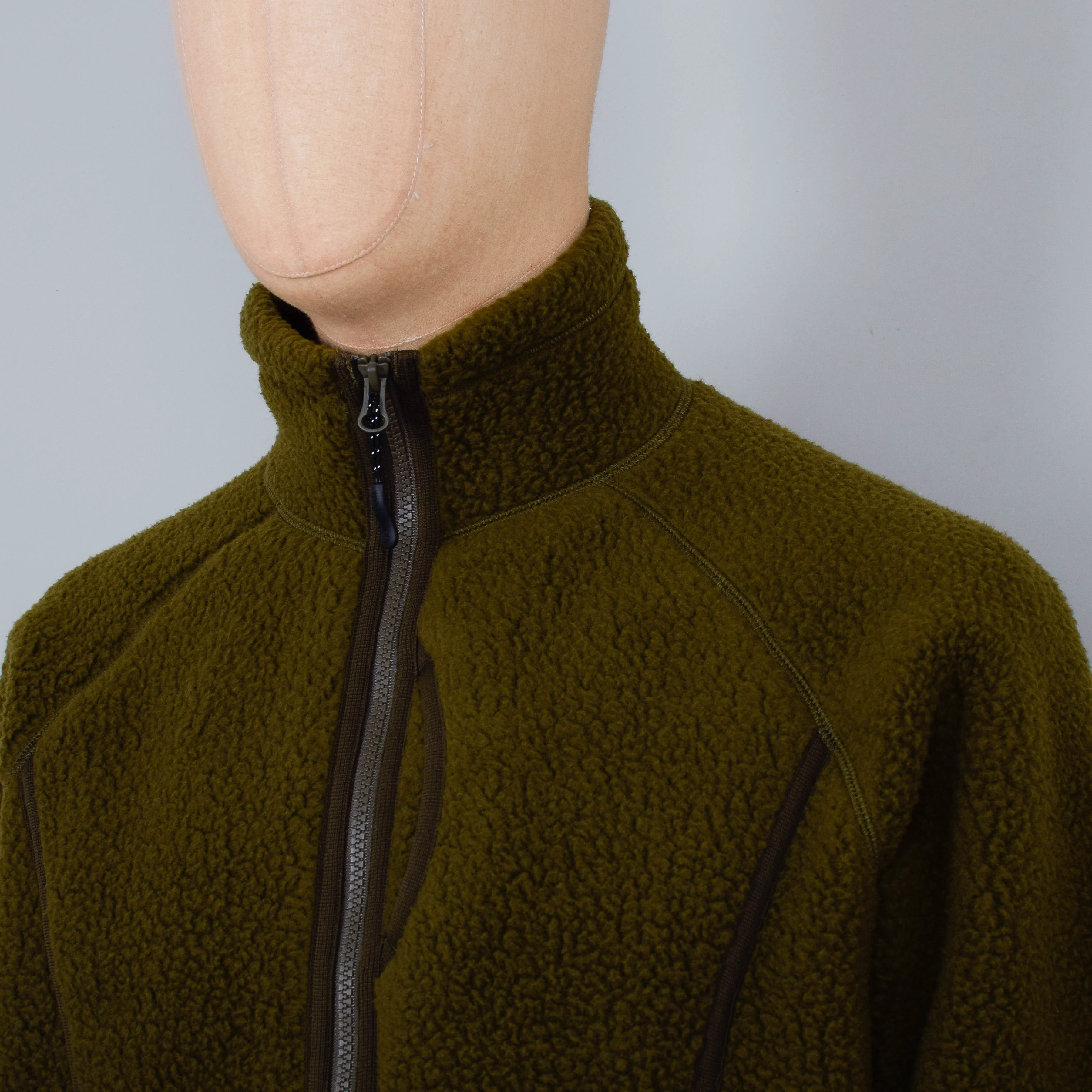 Snow Peak Thermal Boa Fleece Jacket - Olive - Image 2
