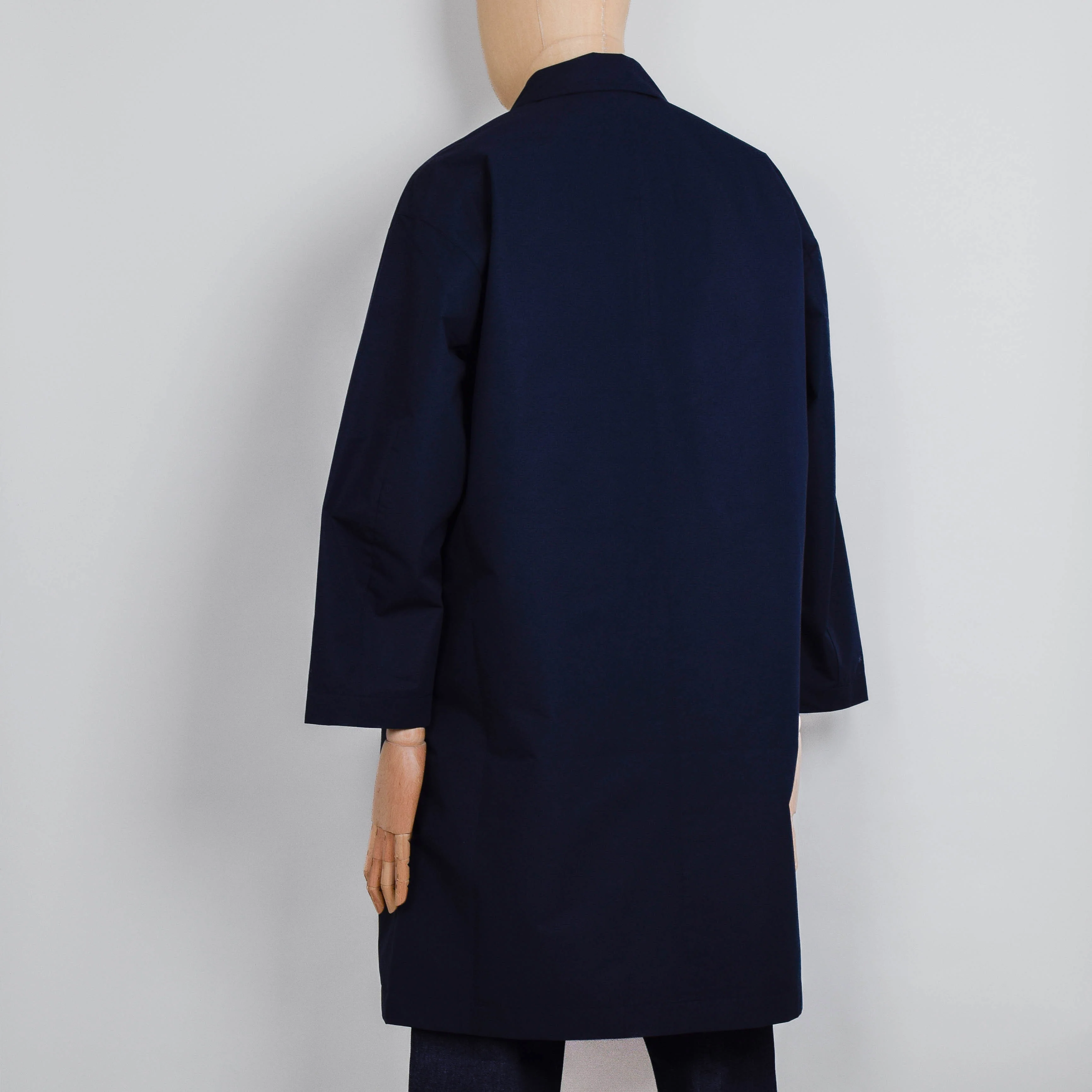 Snow Peak Windstopper Bal Collar Coat - Dark Navy - Image 3