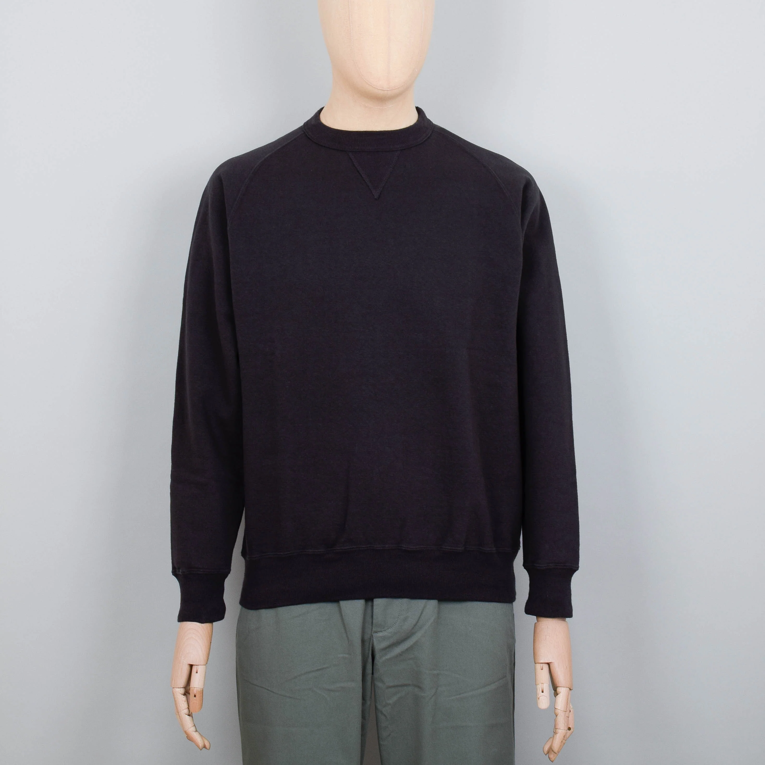 Sunray Sportswear Puamana Raglan Crew Neck Sweatshirt - Kokoshuko Black