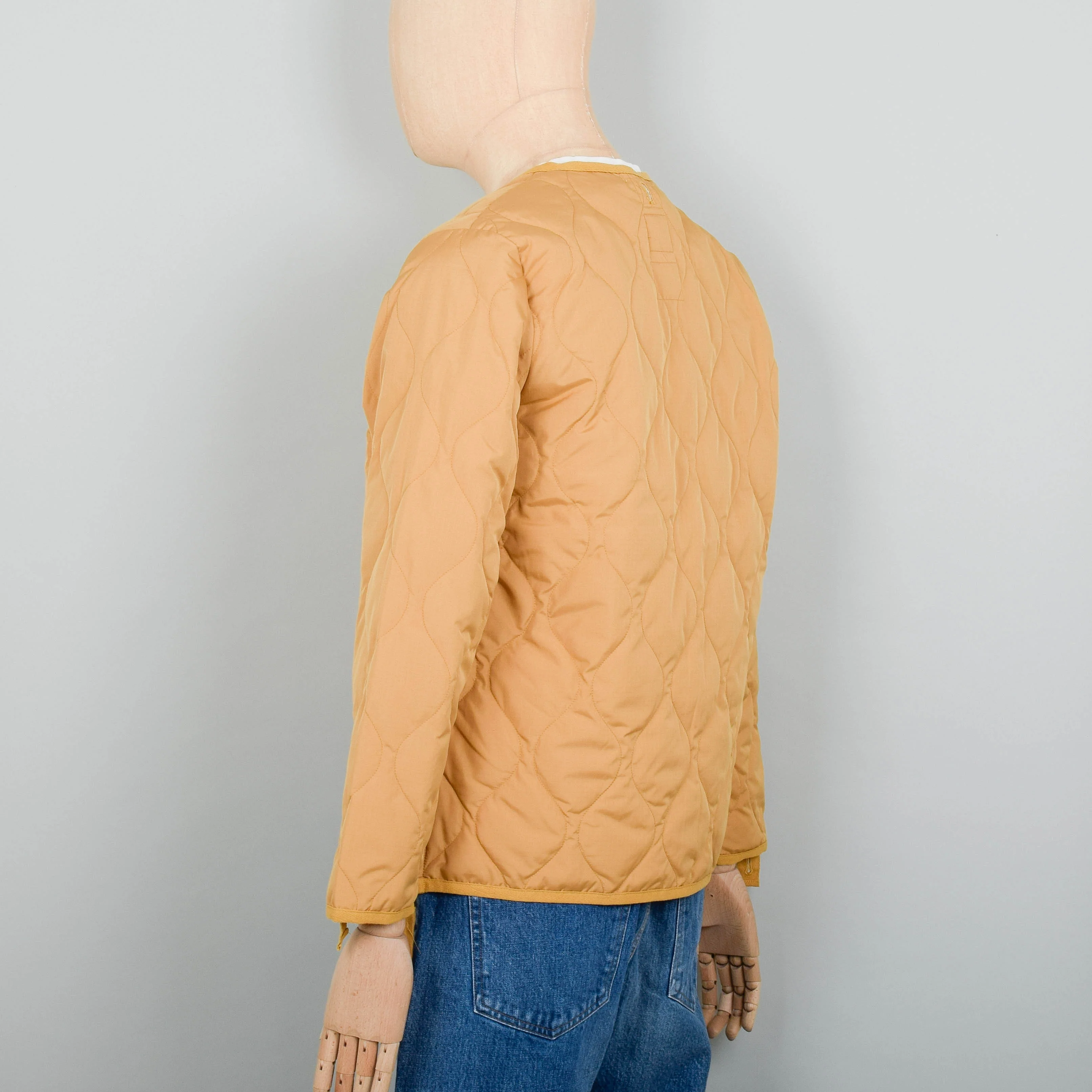 Taion 101 Military Zip V-Neck Jacket - Camel - Image 4