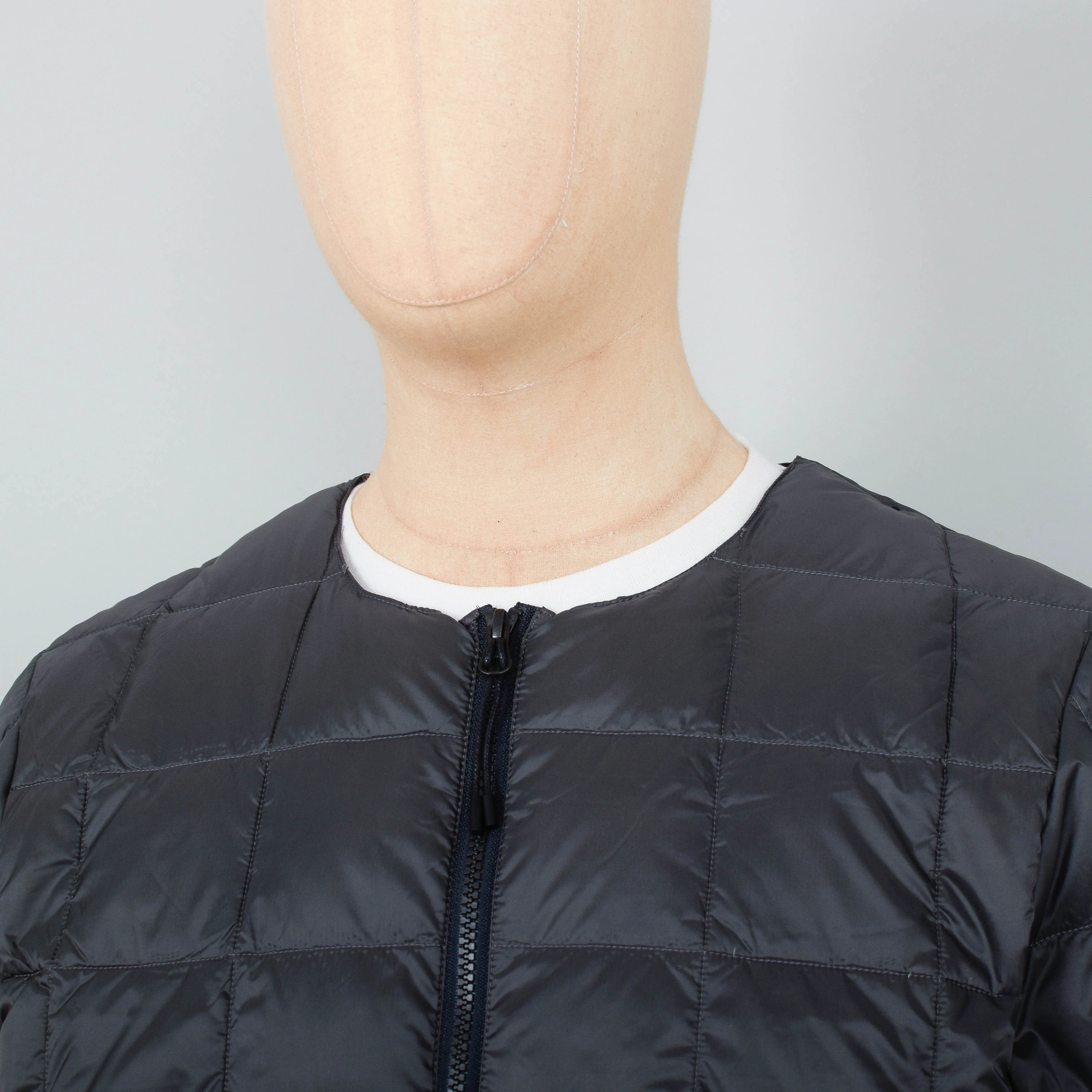 Taion 104 Crew Neck Zip Down Jacket - Dark Charcoal - Image 2