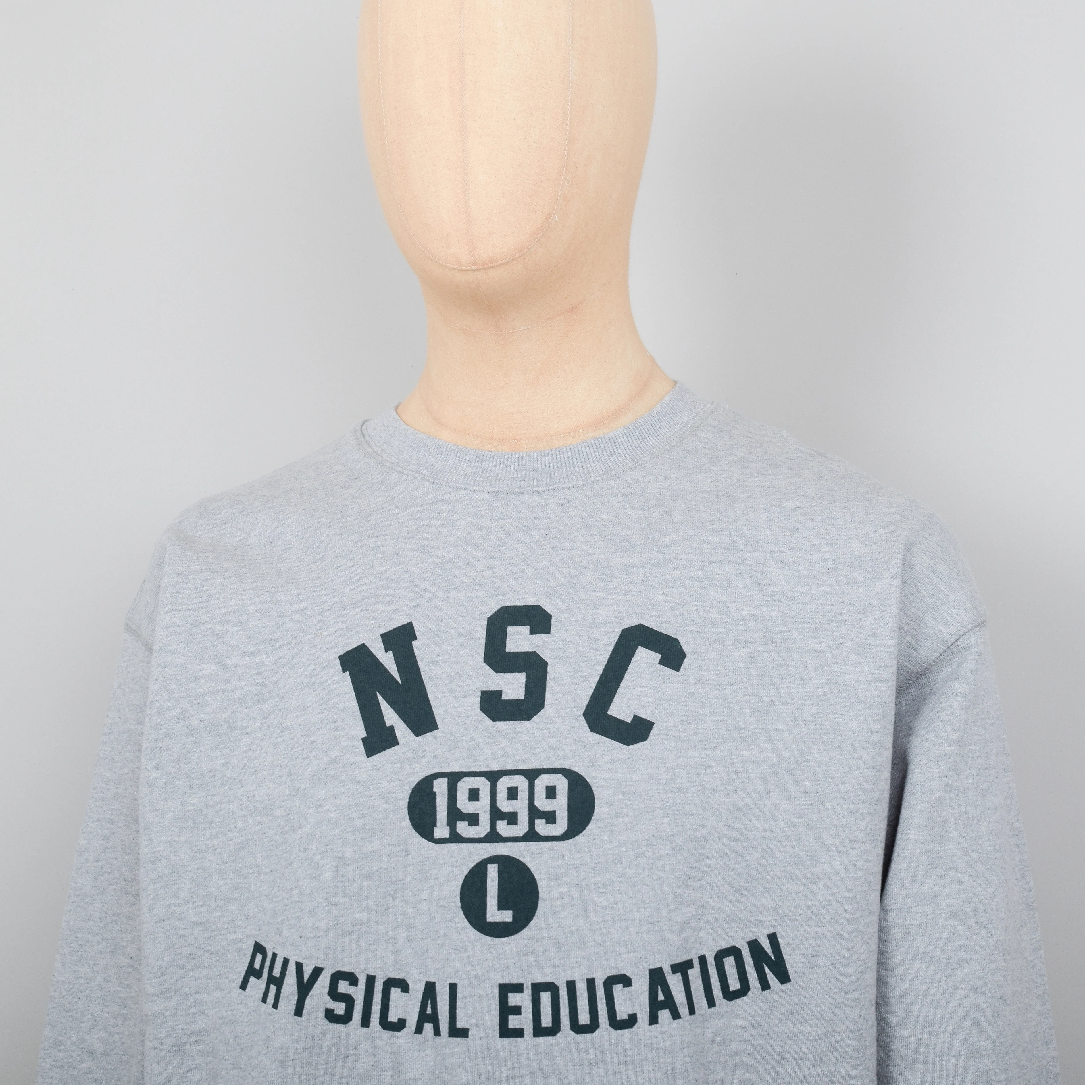 Uniform Bridge Navy Sports Club Sweatshirt - Melange Grey - Image 2