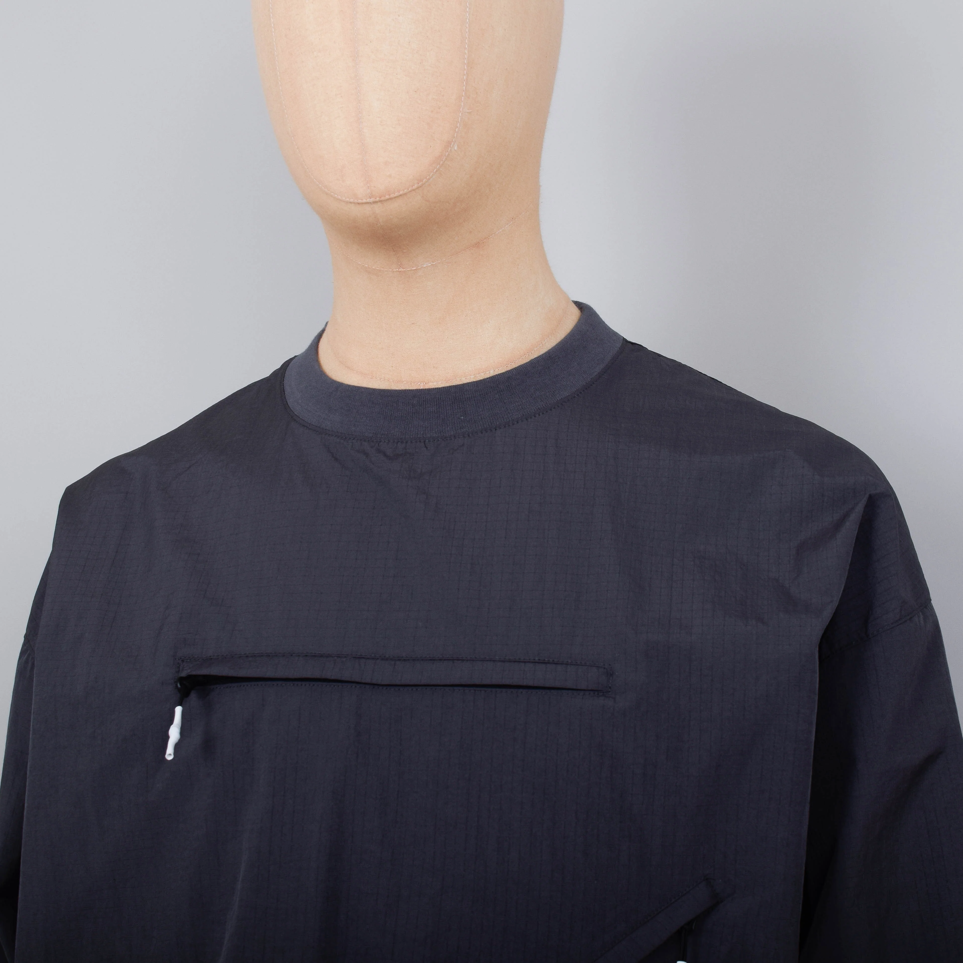 Uniform Bridge Wind Break L/S Tee - Charcoal - Image 2
