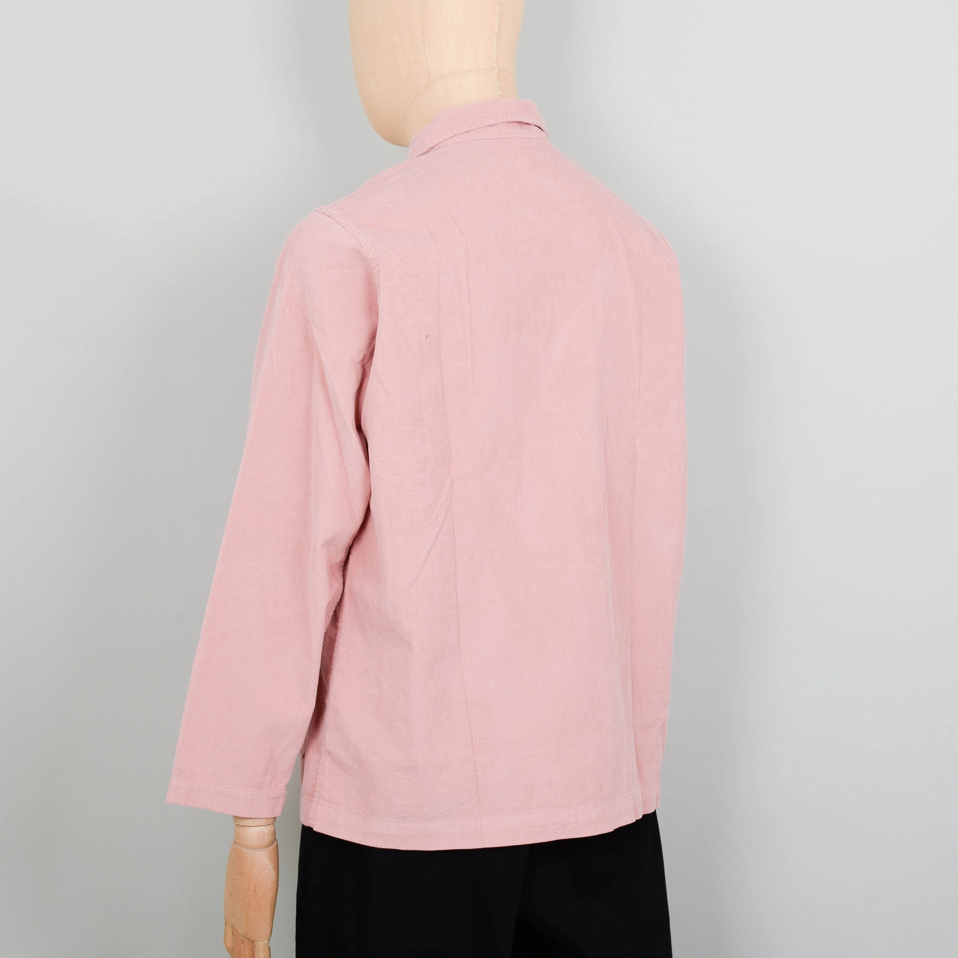 Universal Works Bakers Overshirt Fine Cord - Pink - Image 3
