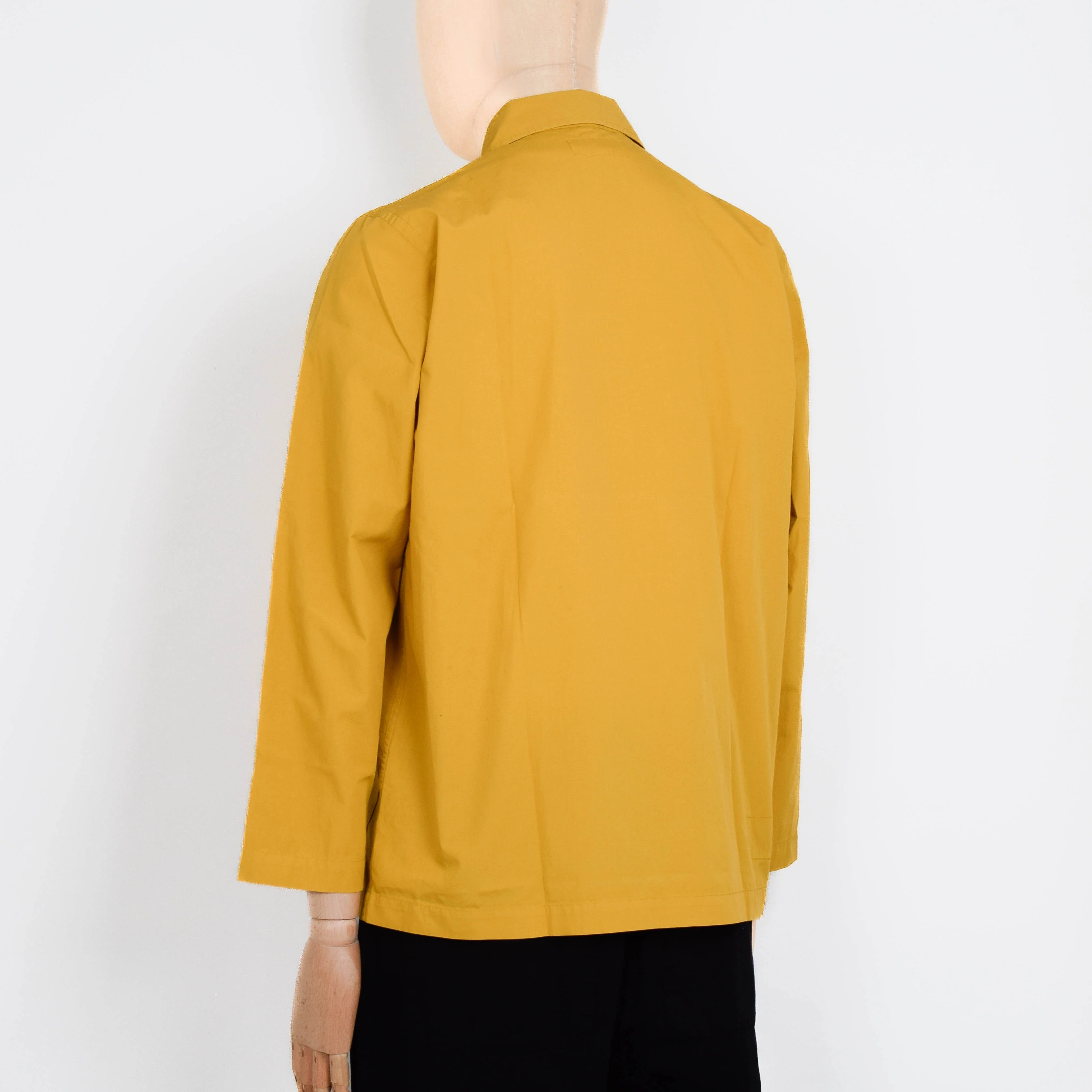 Universal Works Bakers Overshirt Organic Fine Poplin - Golden Brown - Image 3