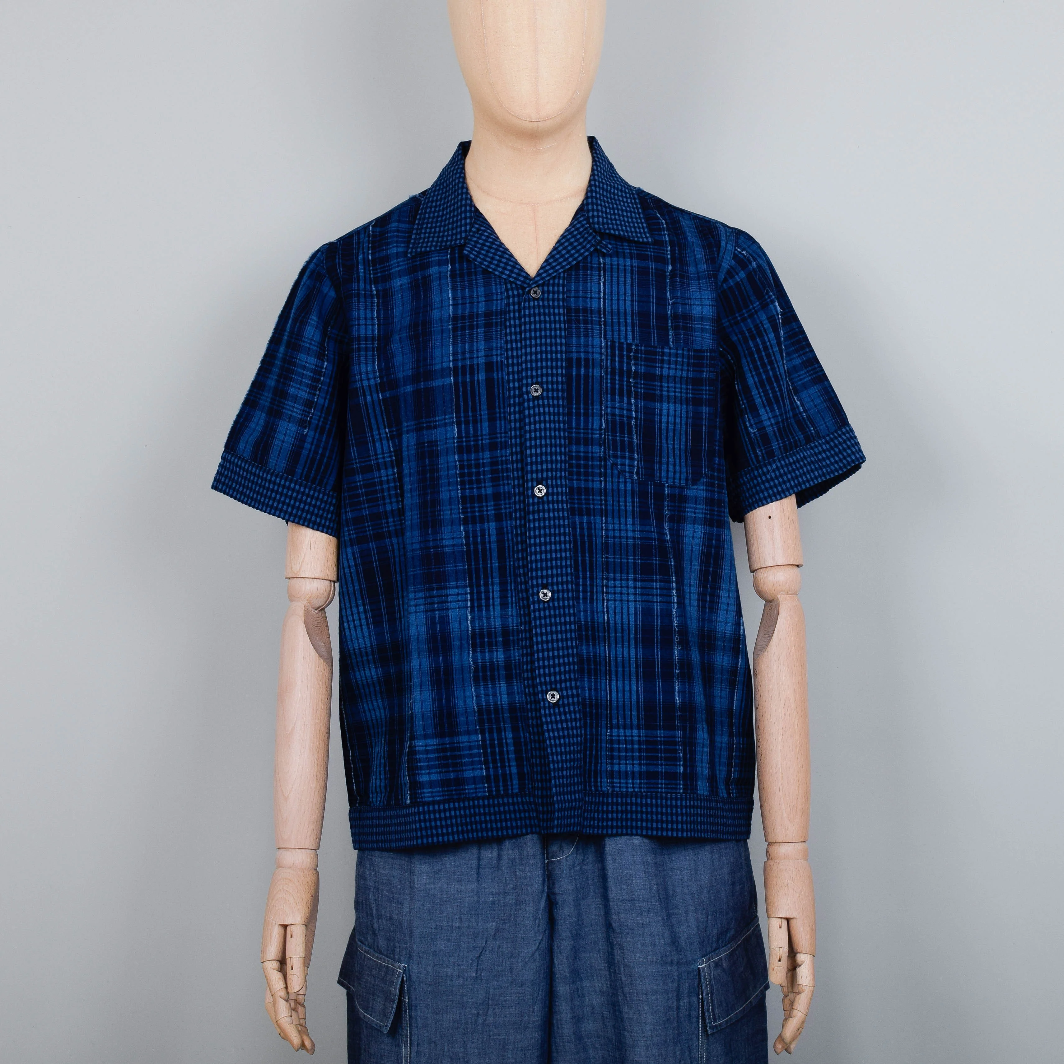 Universal Works Border Road Shirt - Indigo