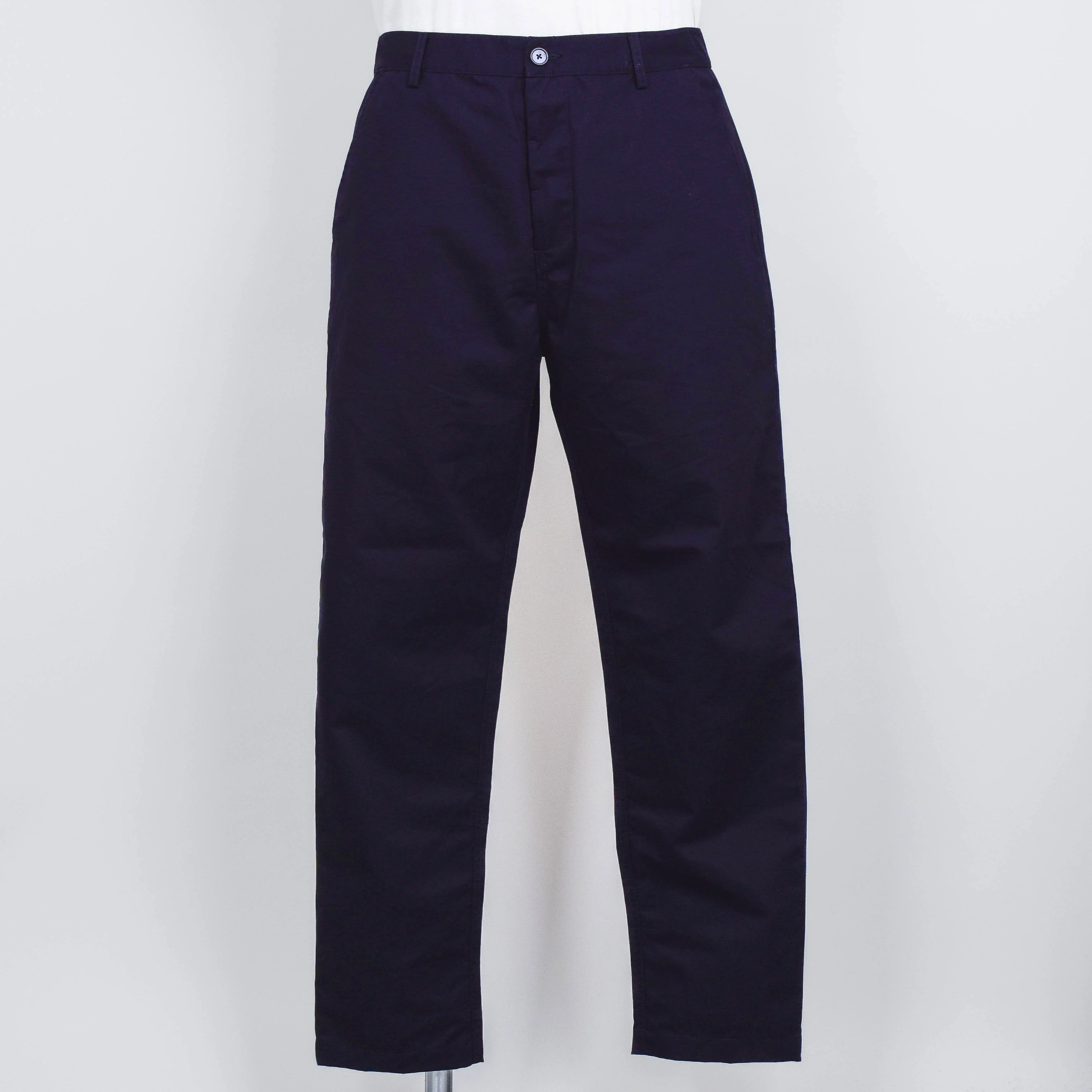 Universal Works Brushed Polytech Military Chino - Navy