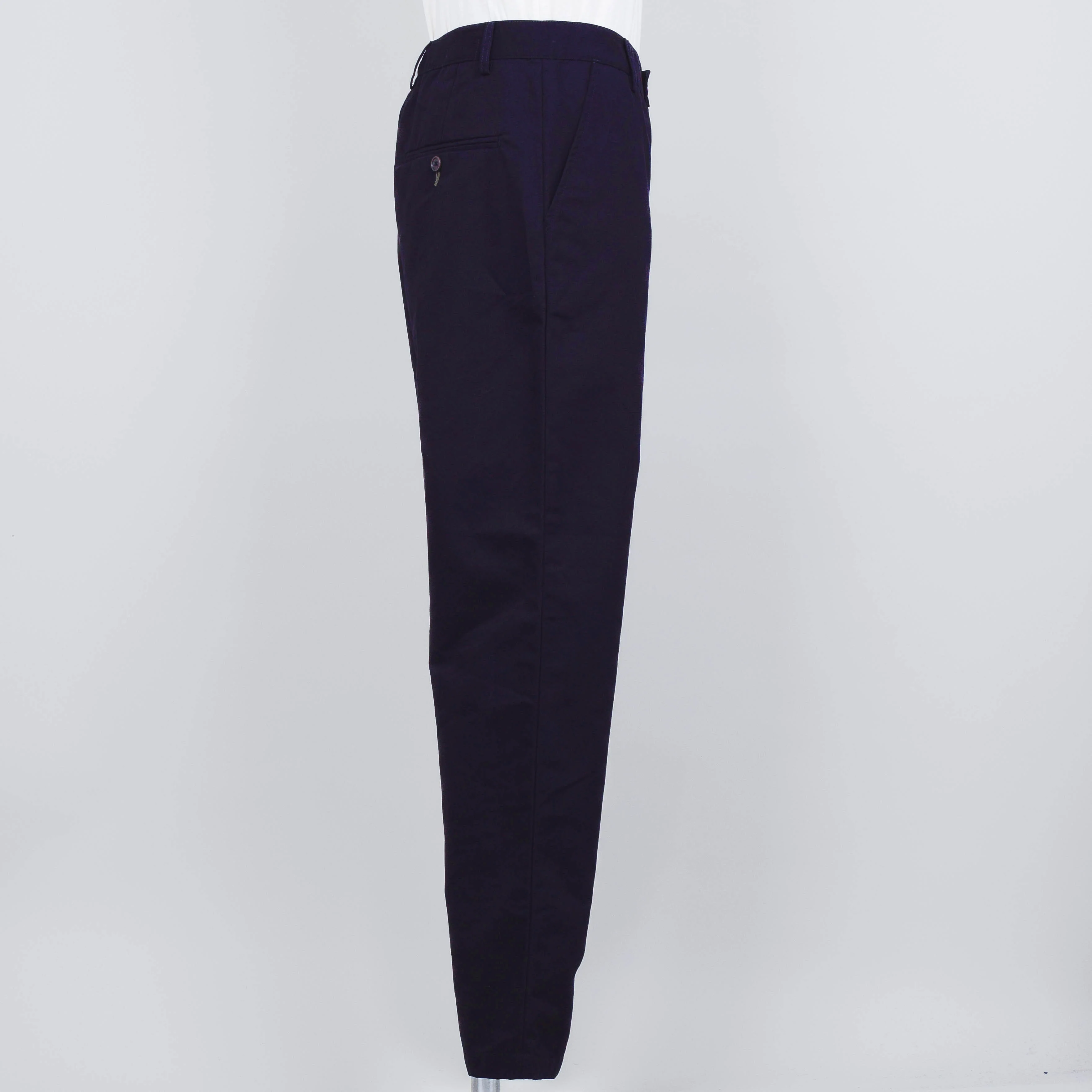 Universal Works Brushed Polytech Military Chino - Navy - Image 2