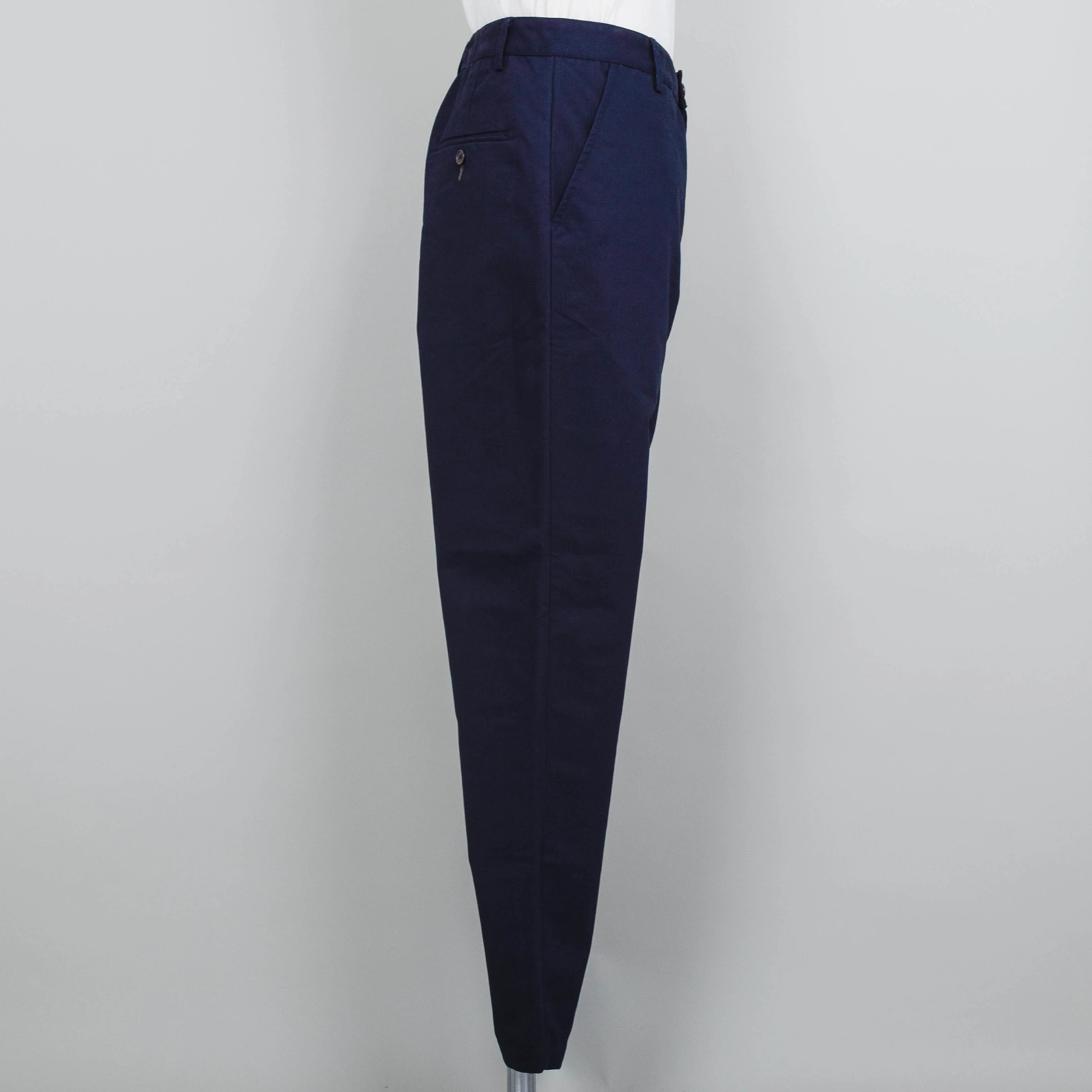 Universal Works Brushed Polytech Military Chino - Navy - Image 2