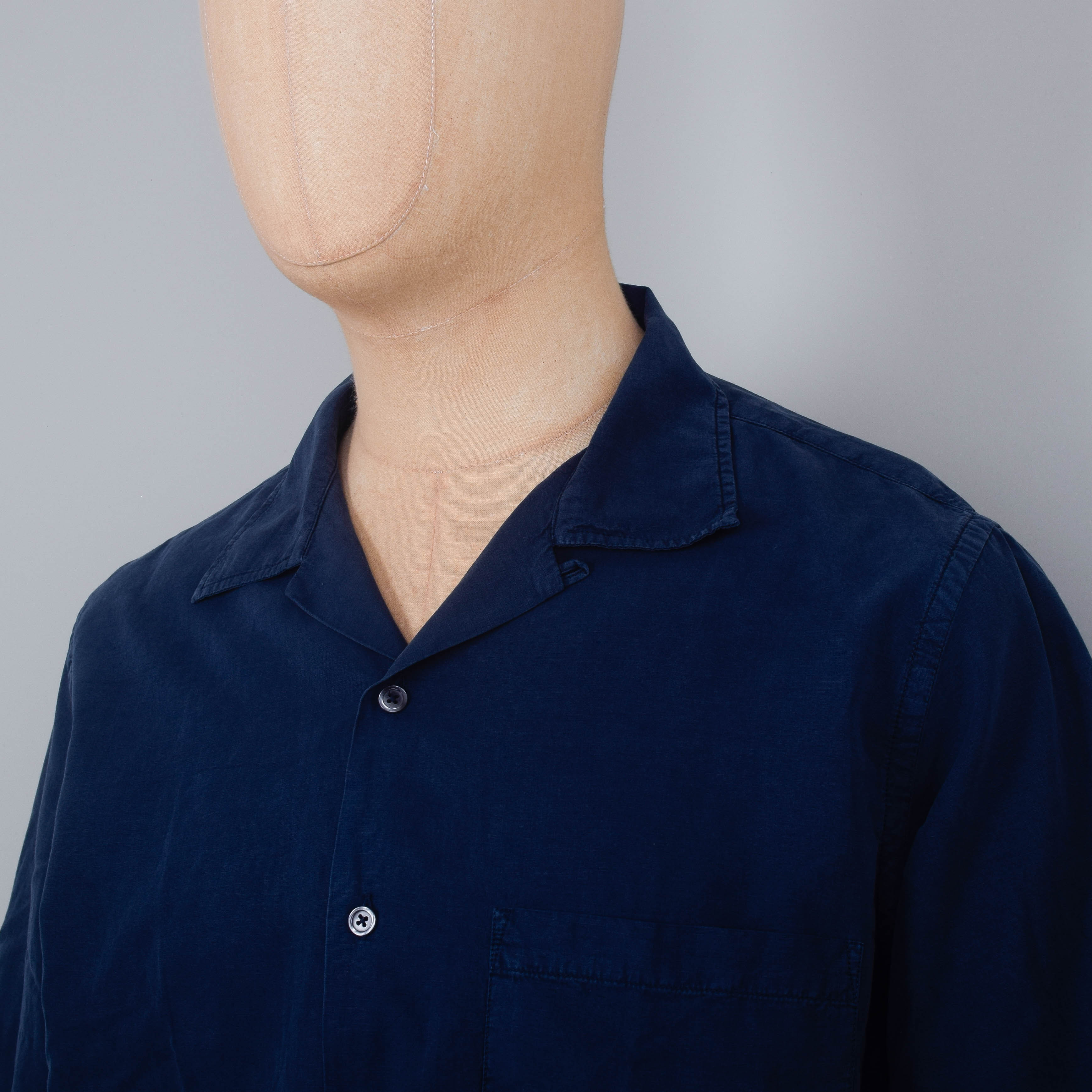 Universal Works Camp II Shirt - Navy - Image 2