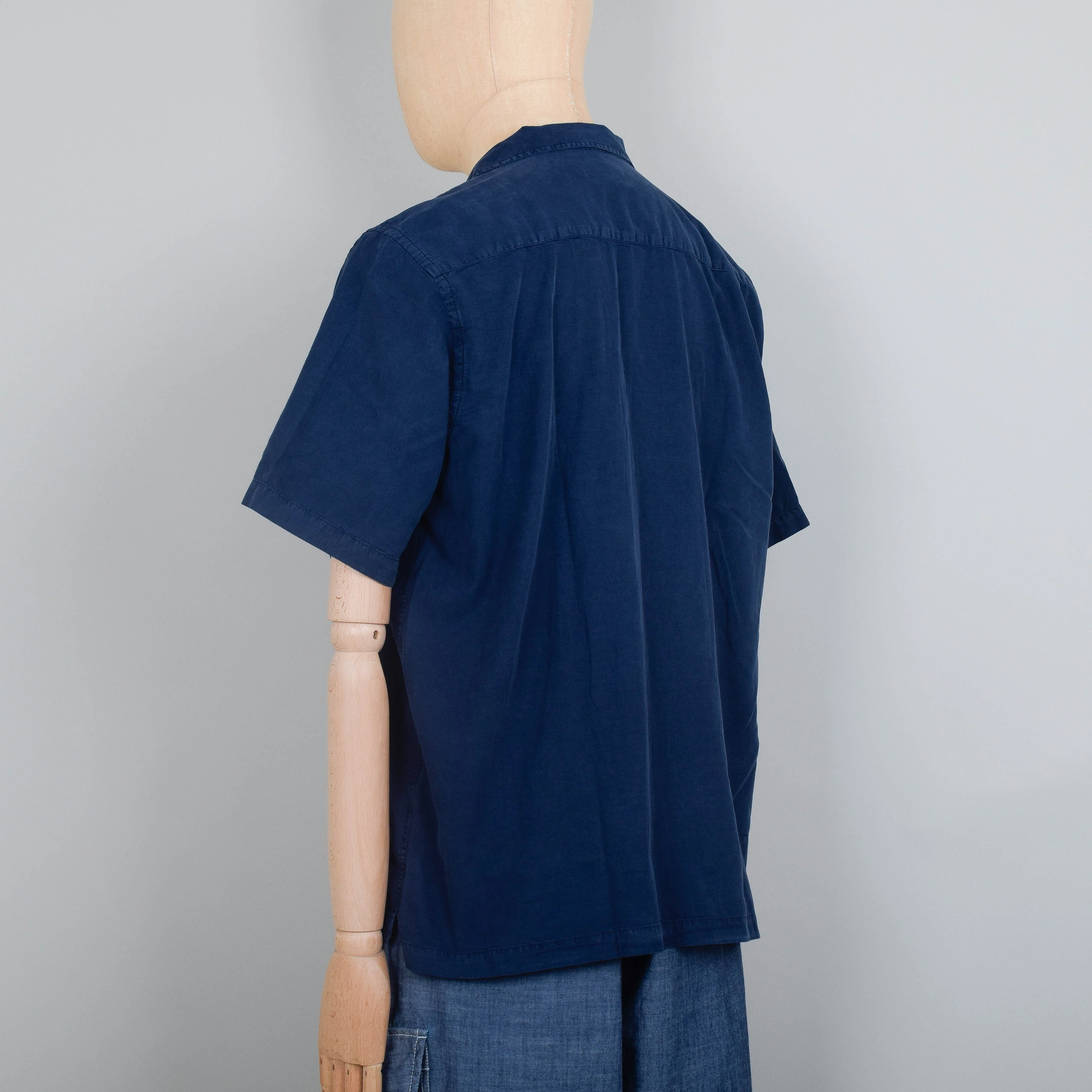 Universal Works Camp II Shirt - Navy - Image 3