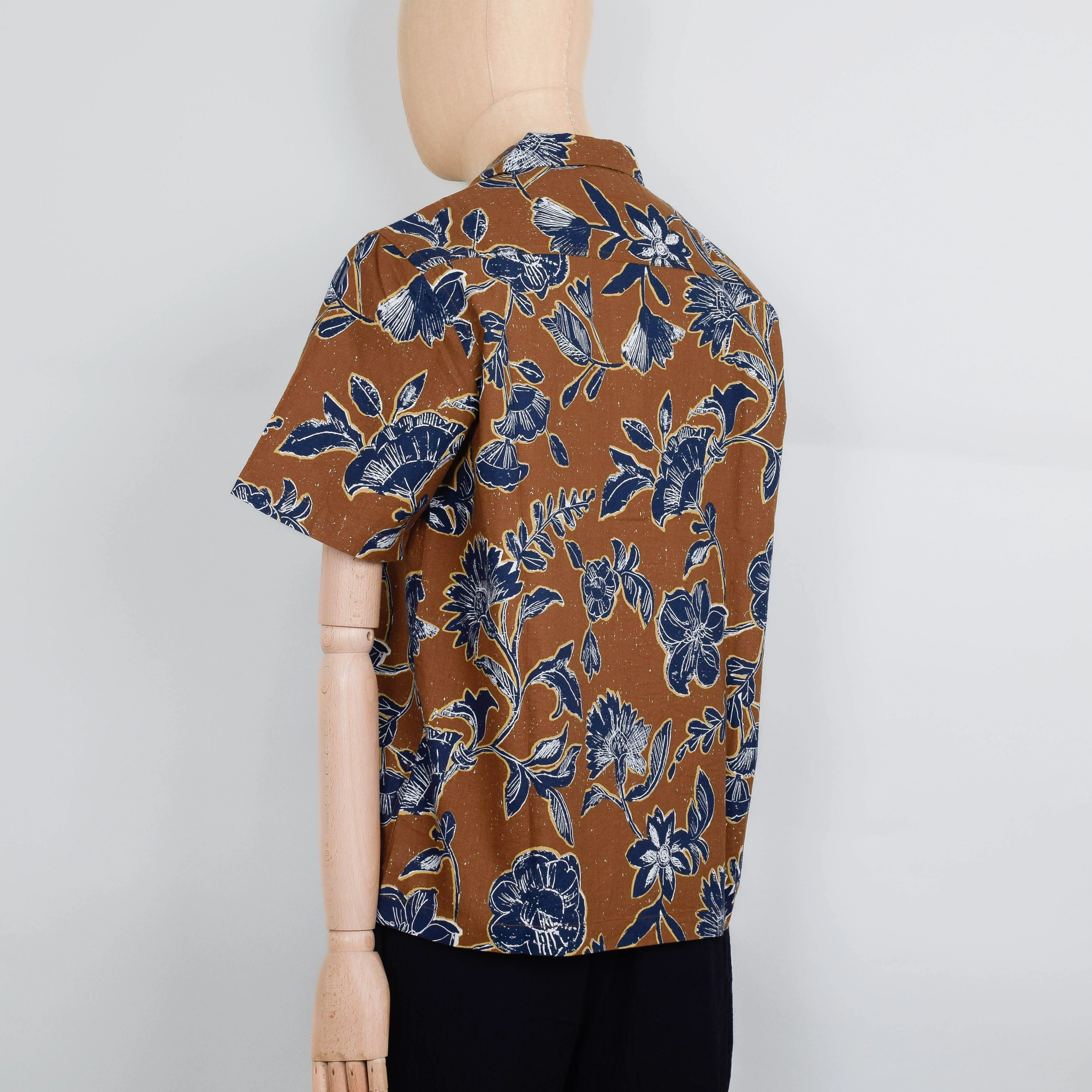 Universal Works Camp Shirt Flower - Gold - Image 3