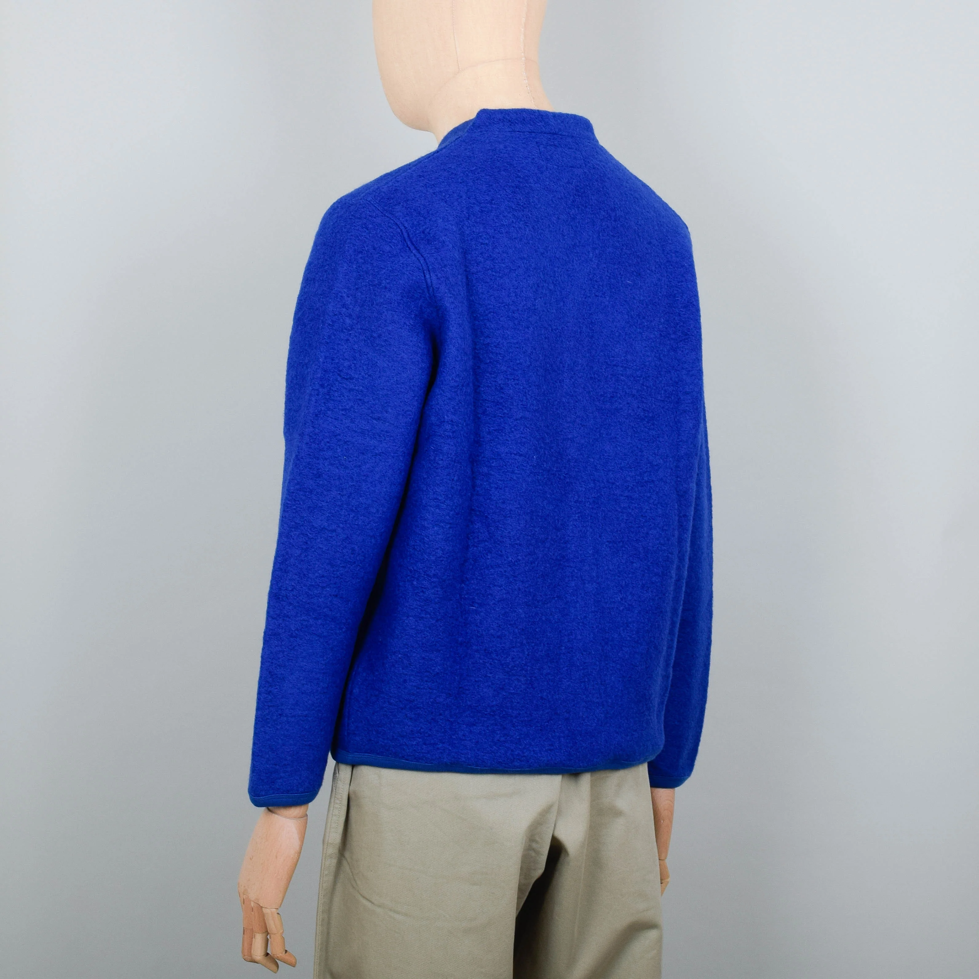 Universal Works Cardigan Wool Fleece - Blue - Image 3