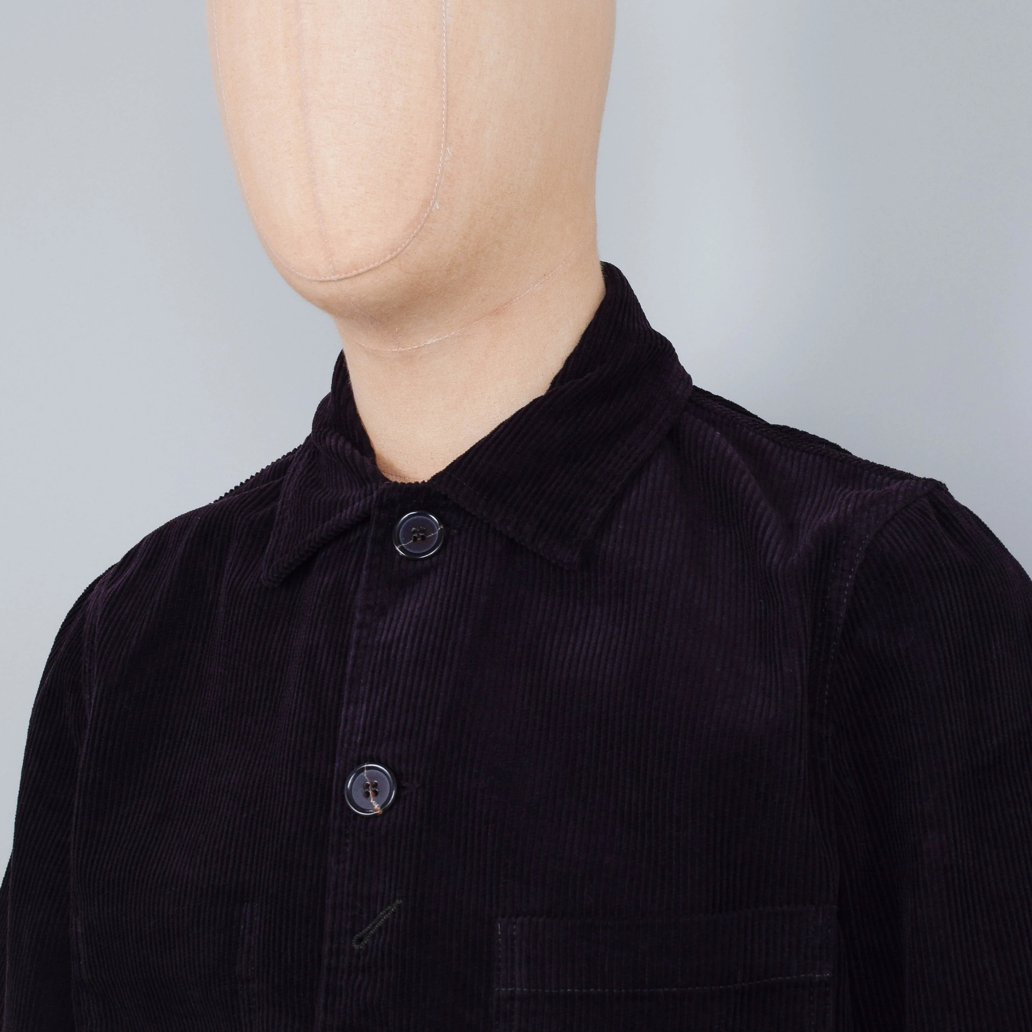 Universal Works Cord Bakers Chore Jacket - Licorice - Image 2