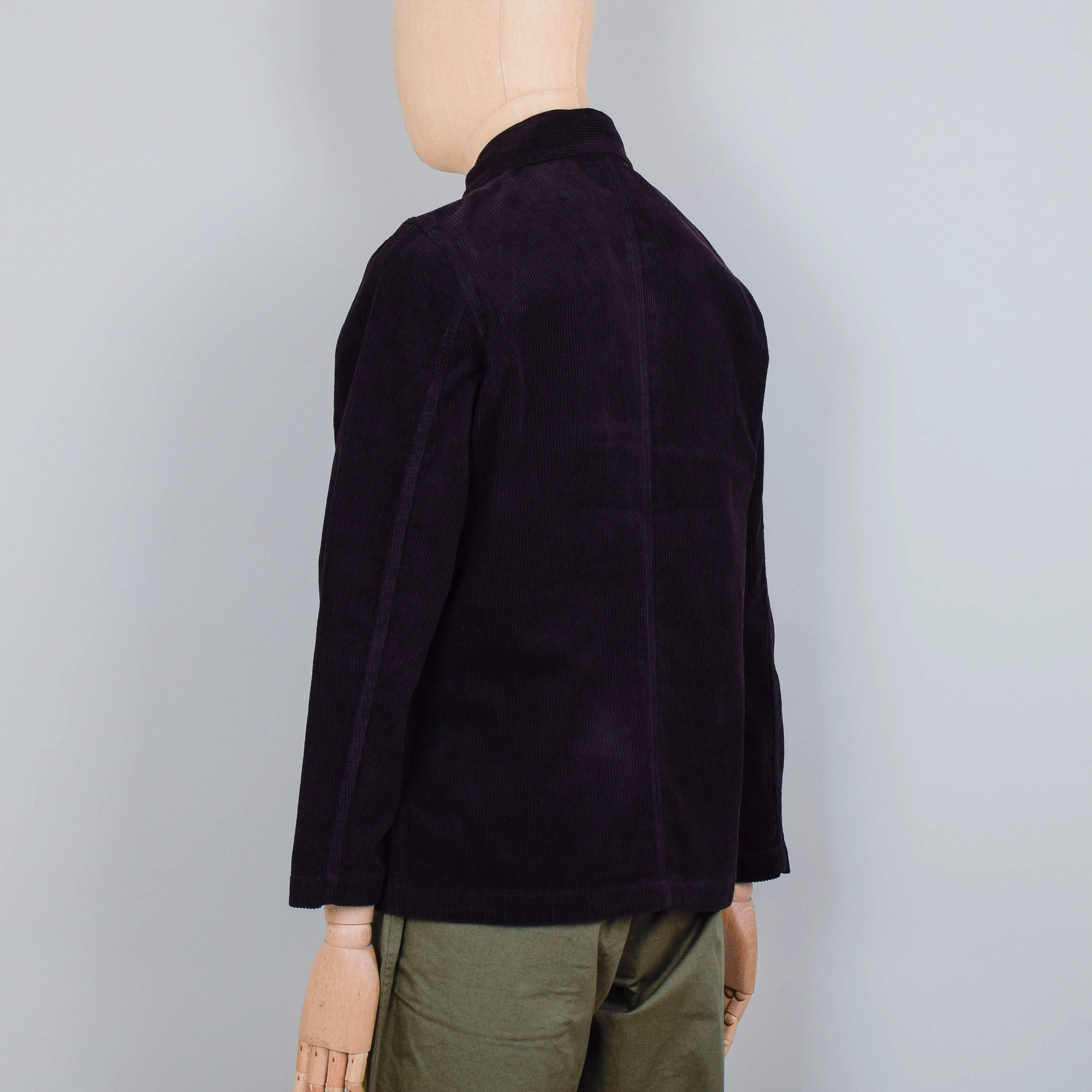 Universal Works Cord Bakers Chore Jacket - Licorice - Image 3