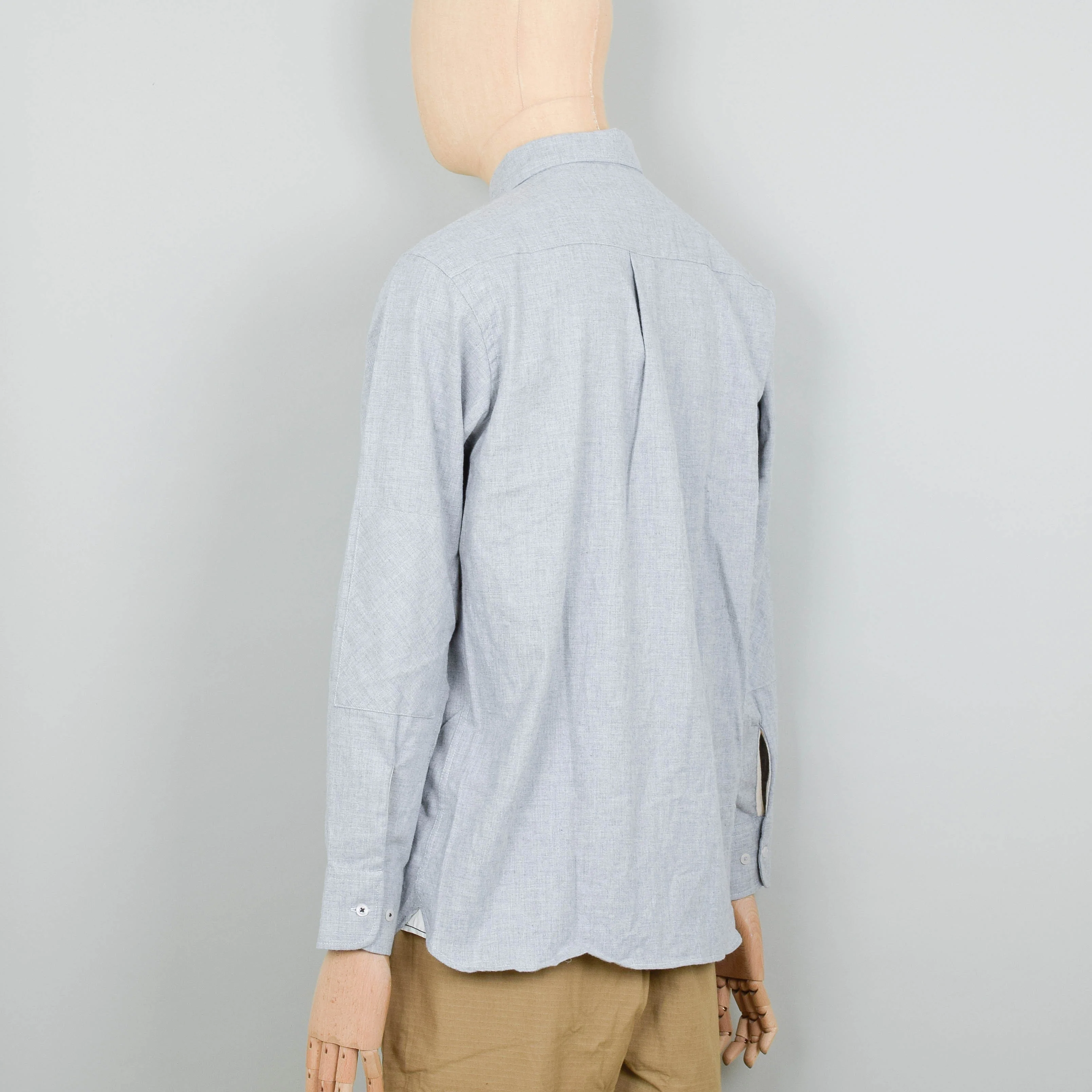 Universal Works Daybrook Shirt Herringbone - Grey - Image 3