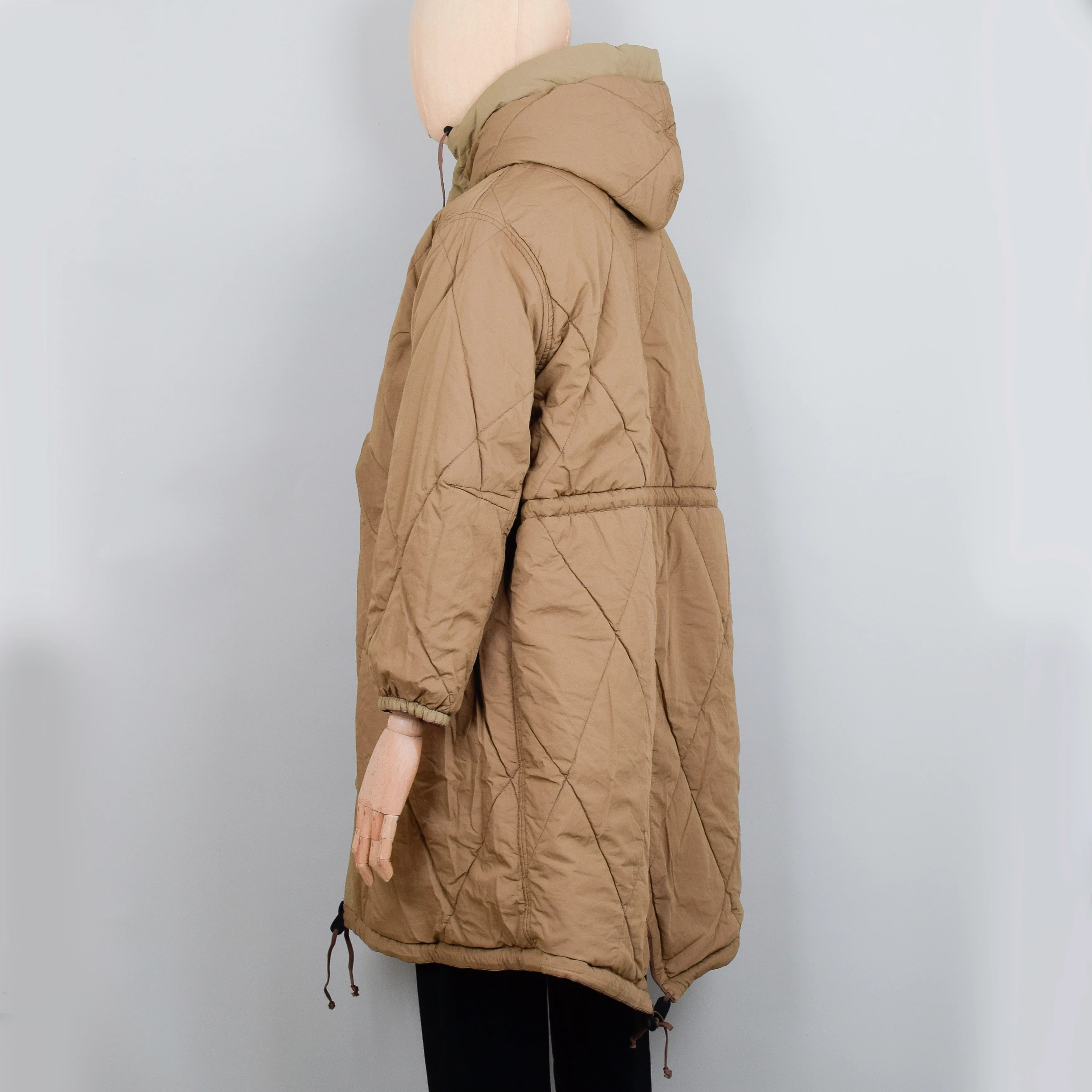 Universal Works Diamond Quilt Parka - Brown - Image 8