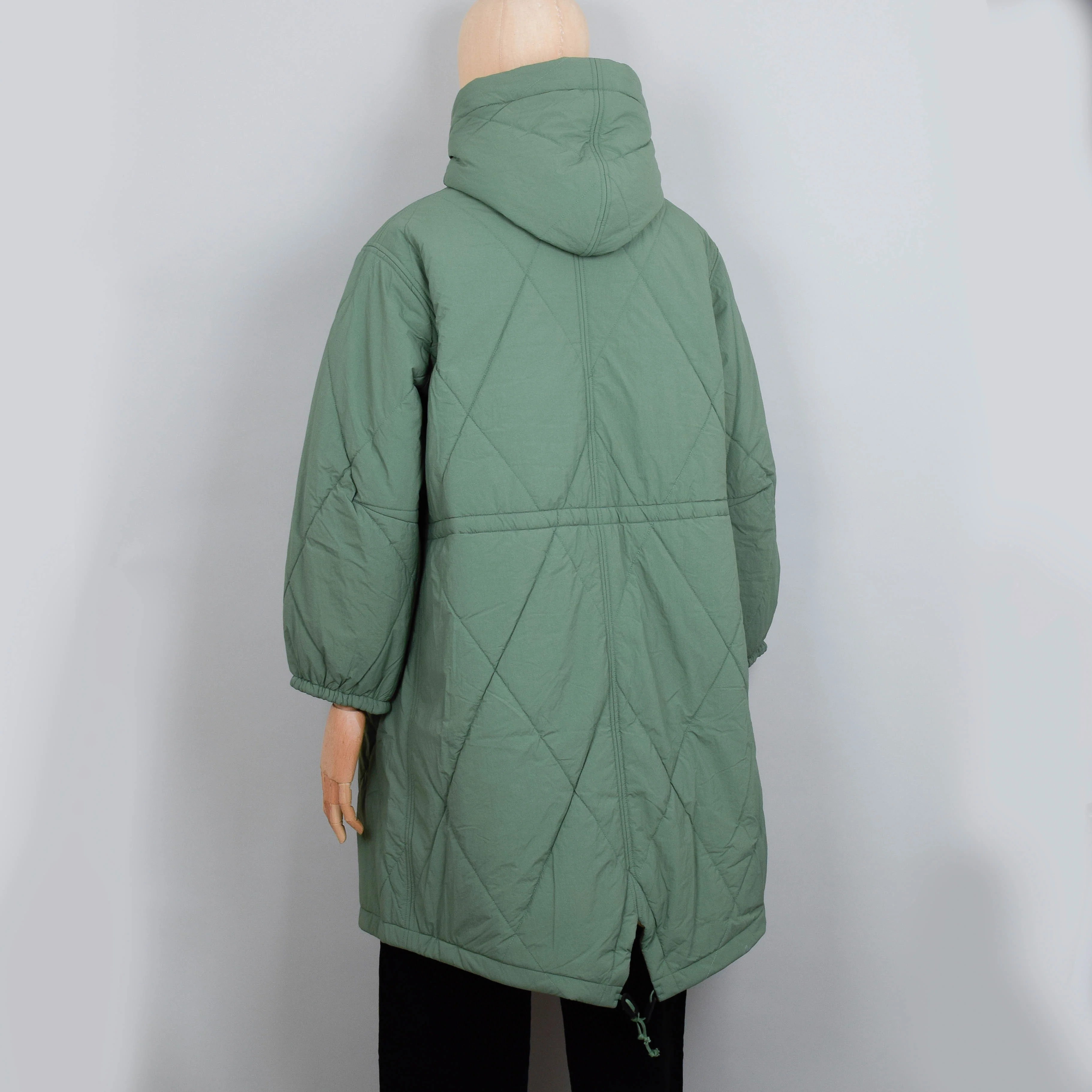 Universal Works Diamond Quilt Parka - Green - Image 5