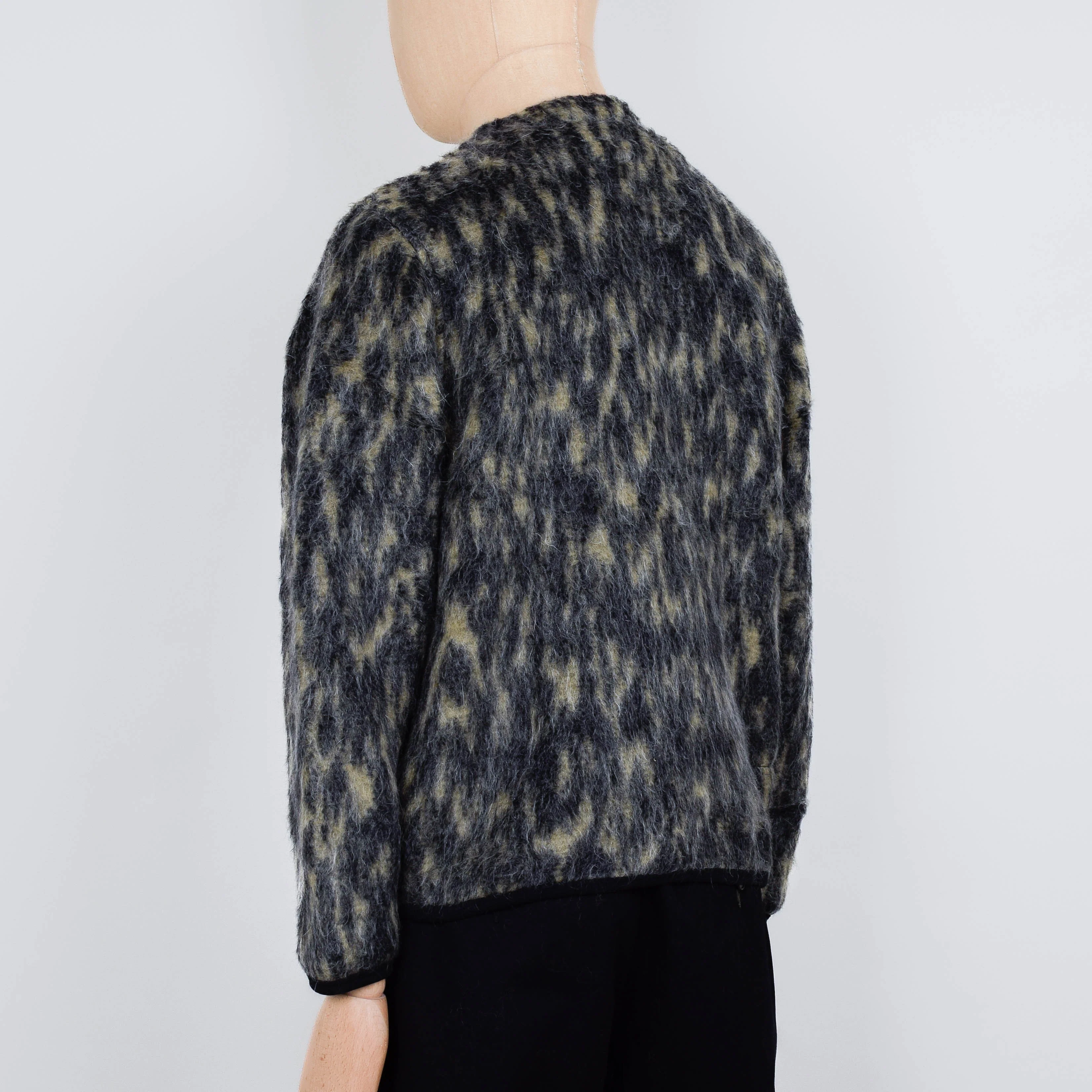 Universal Works Dolce Fleece Cardigan - Charcoal - Image 3