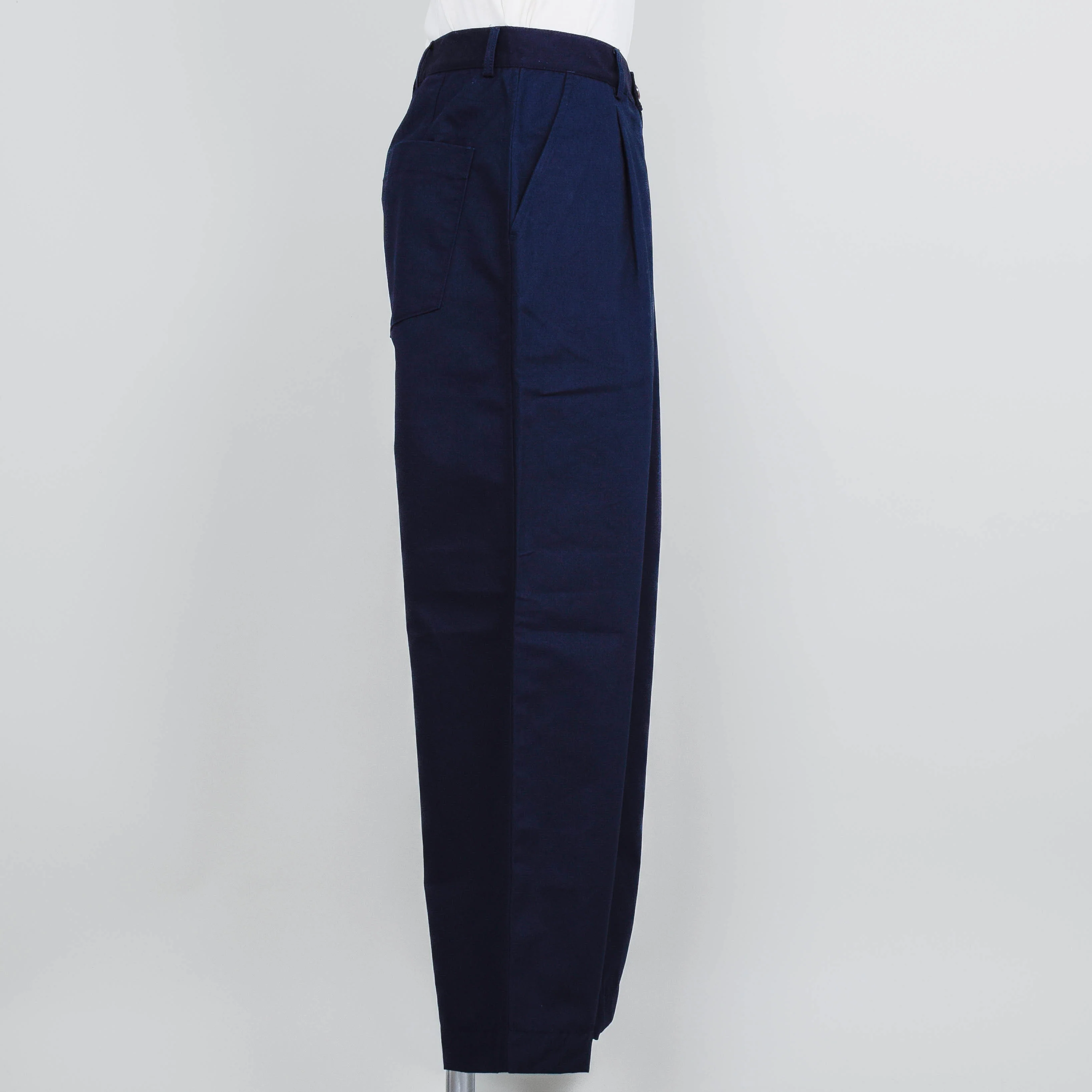 Universal Works Duke Pant Brushed Polytech- Navy - Image 2