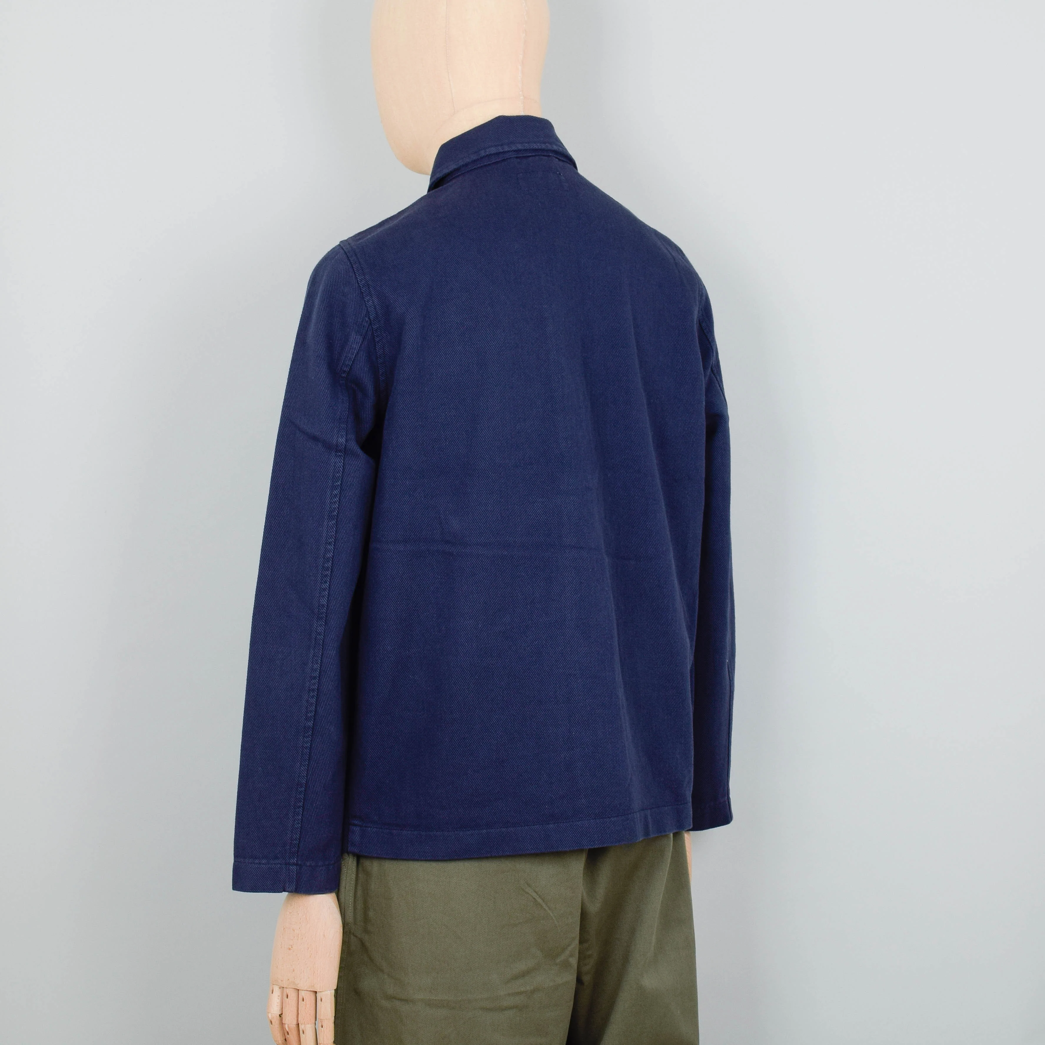 Universal Works Field Jacket Cavalry Twill - Navy - Image 4