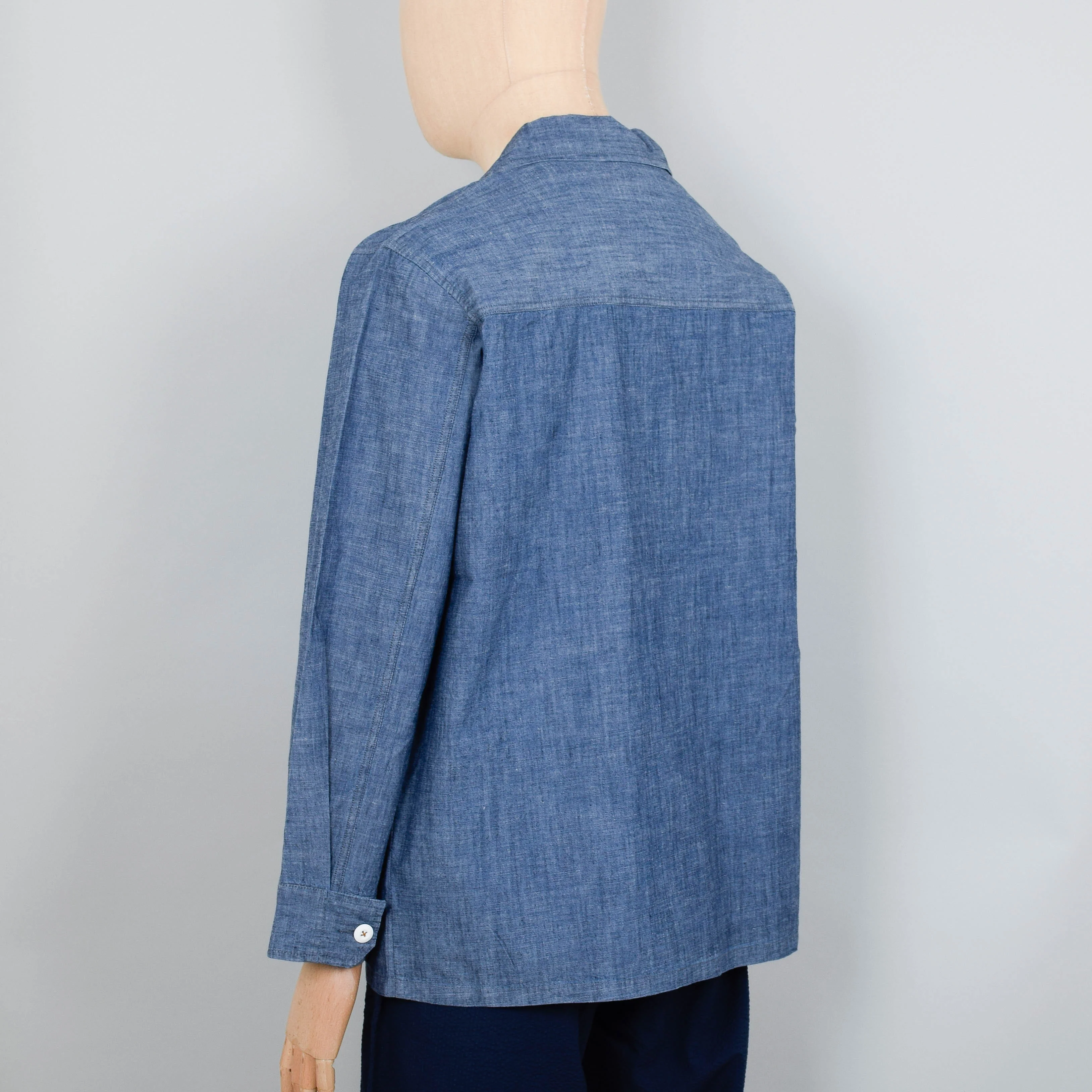 Universal Works Jungle Jacket Chambray - Indigo - Image 3