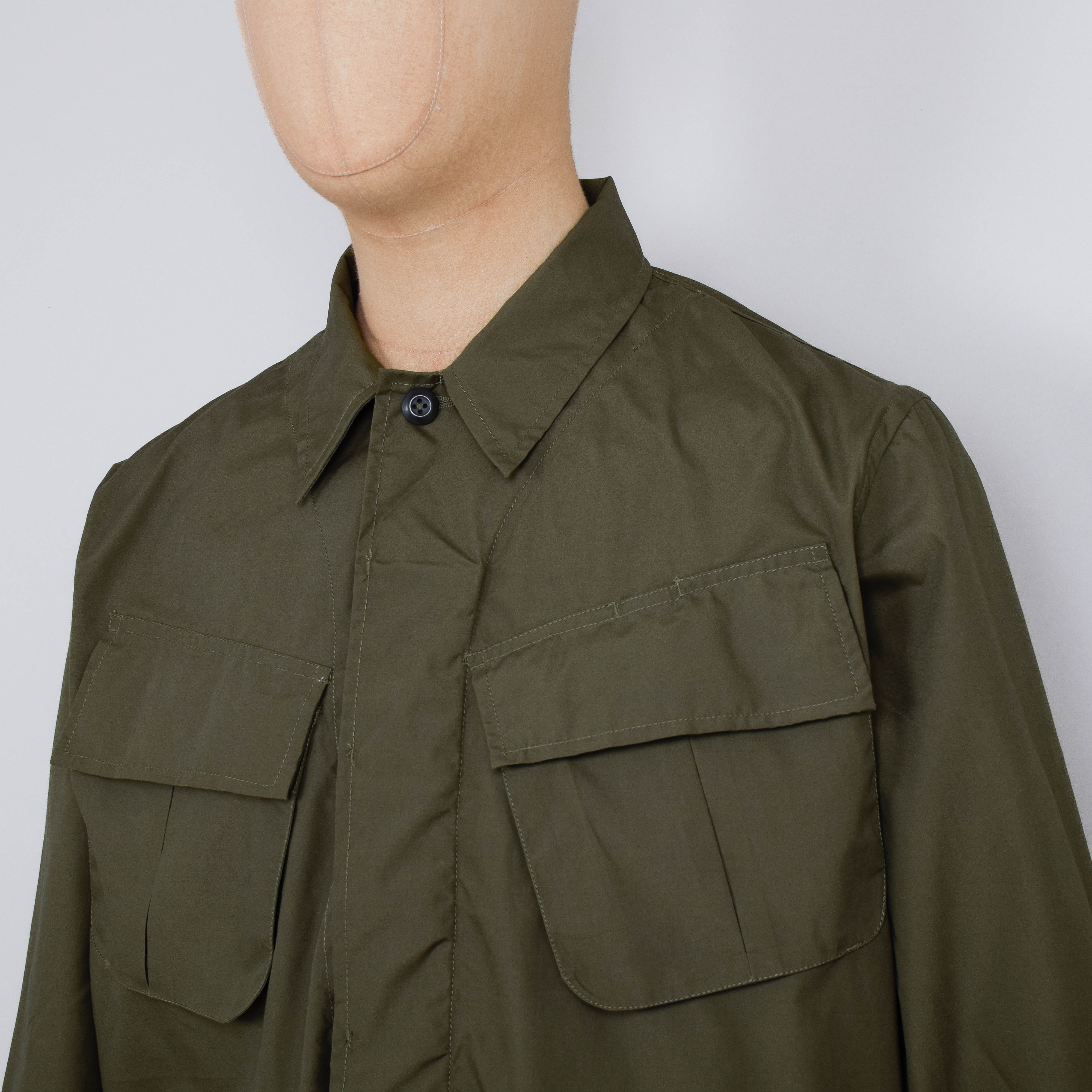 Universal Works Jungle Jacket Recycled Polytech - Olive - Image 2