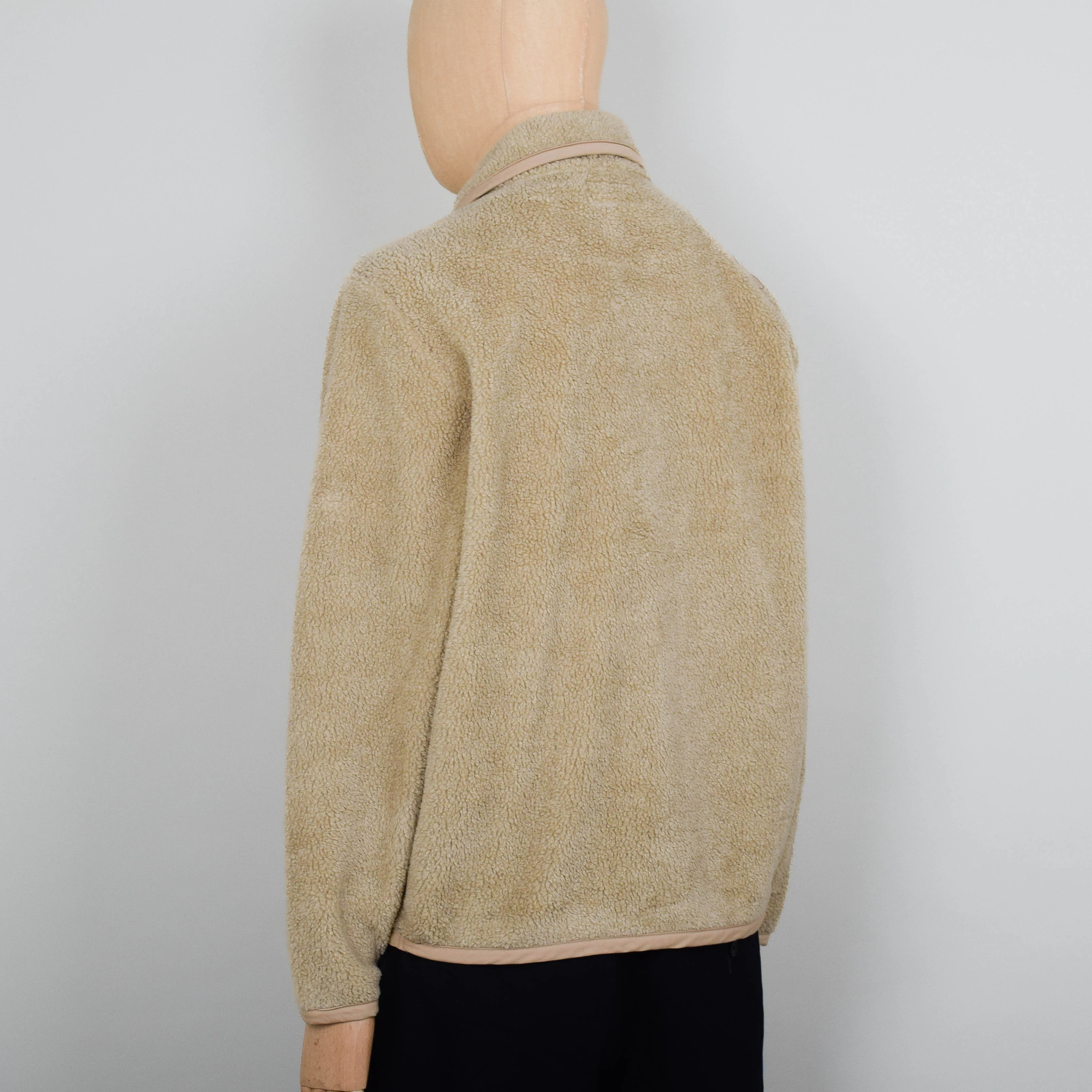 Universal Works Lancaster Jacket Mountain Fleece - Stone - Image 3