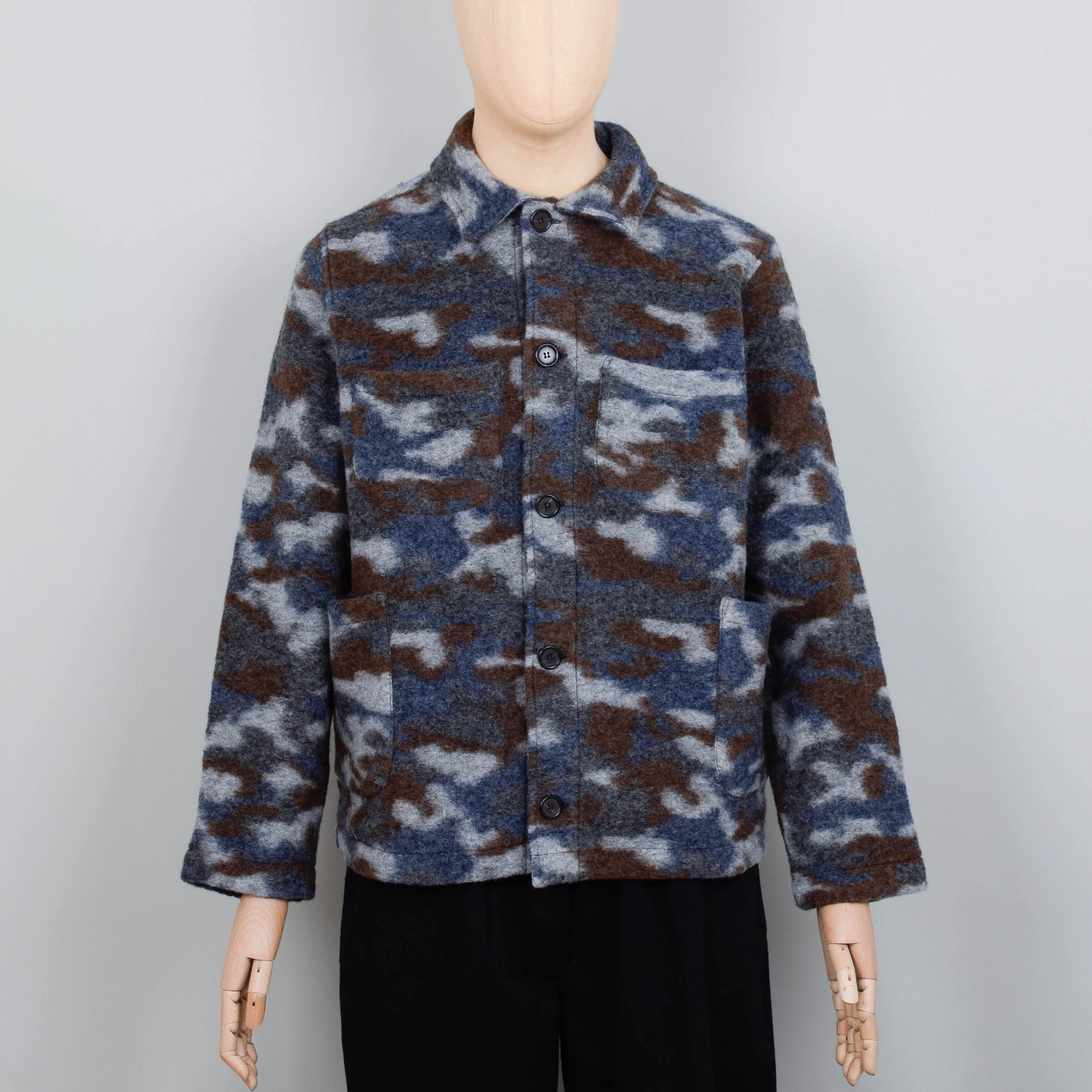 Universal Works Lumber Jacket Wool Fleece - Grey