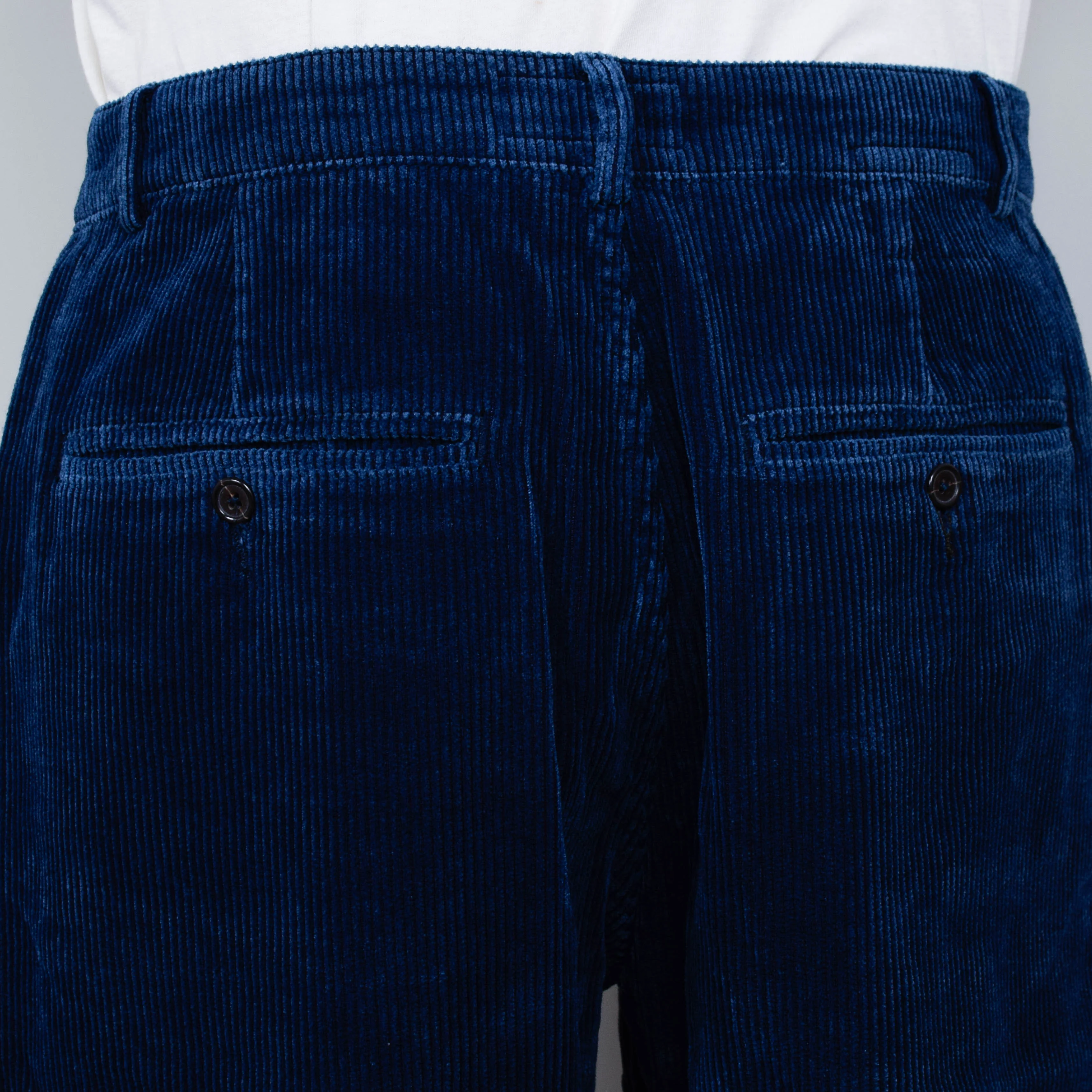 Universal Works Military Chino Cord - Indigo - Image 3