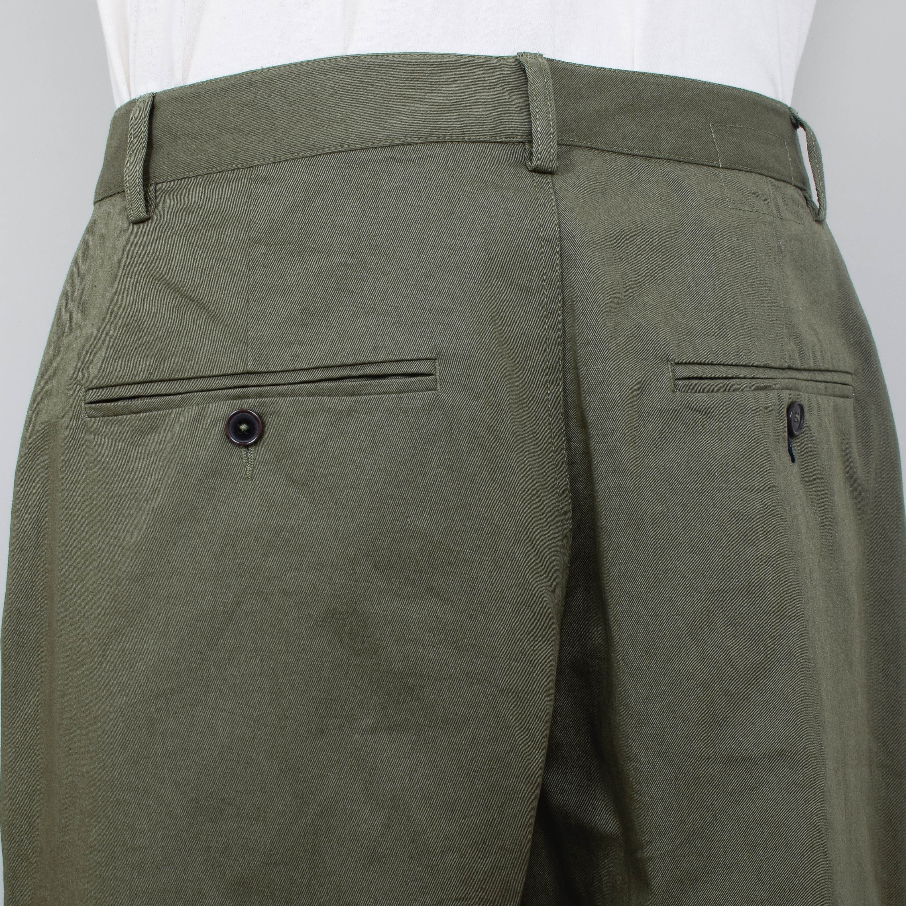 Universal Works Military Chino - Olive - Image 3