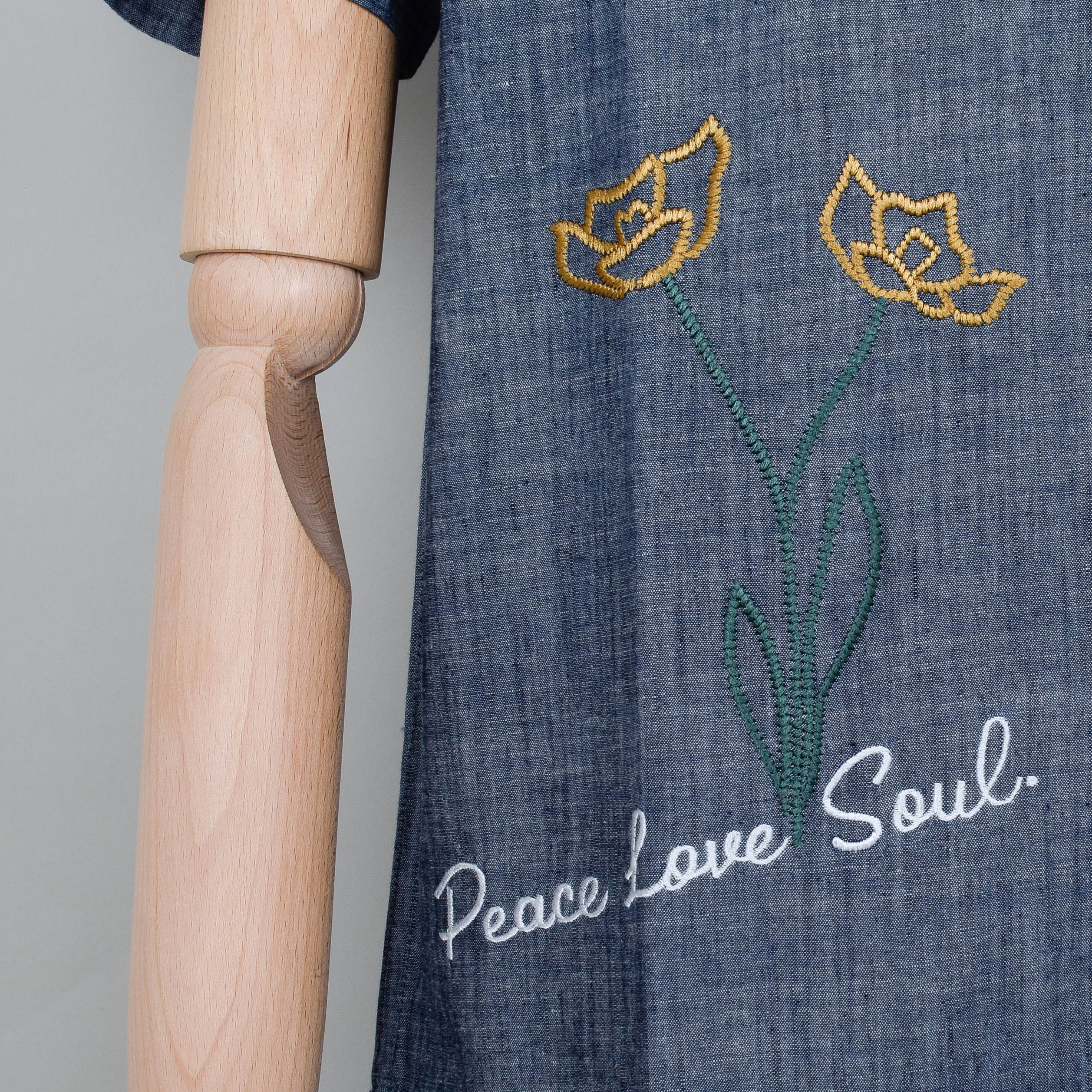 Universal Works Minari Shirt Chambray - Indigo - Image 4