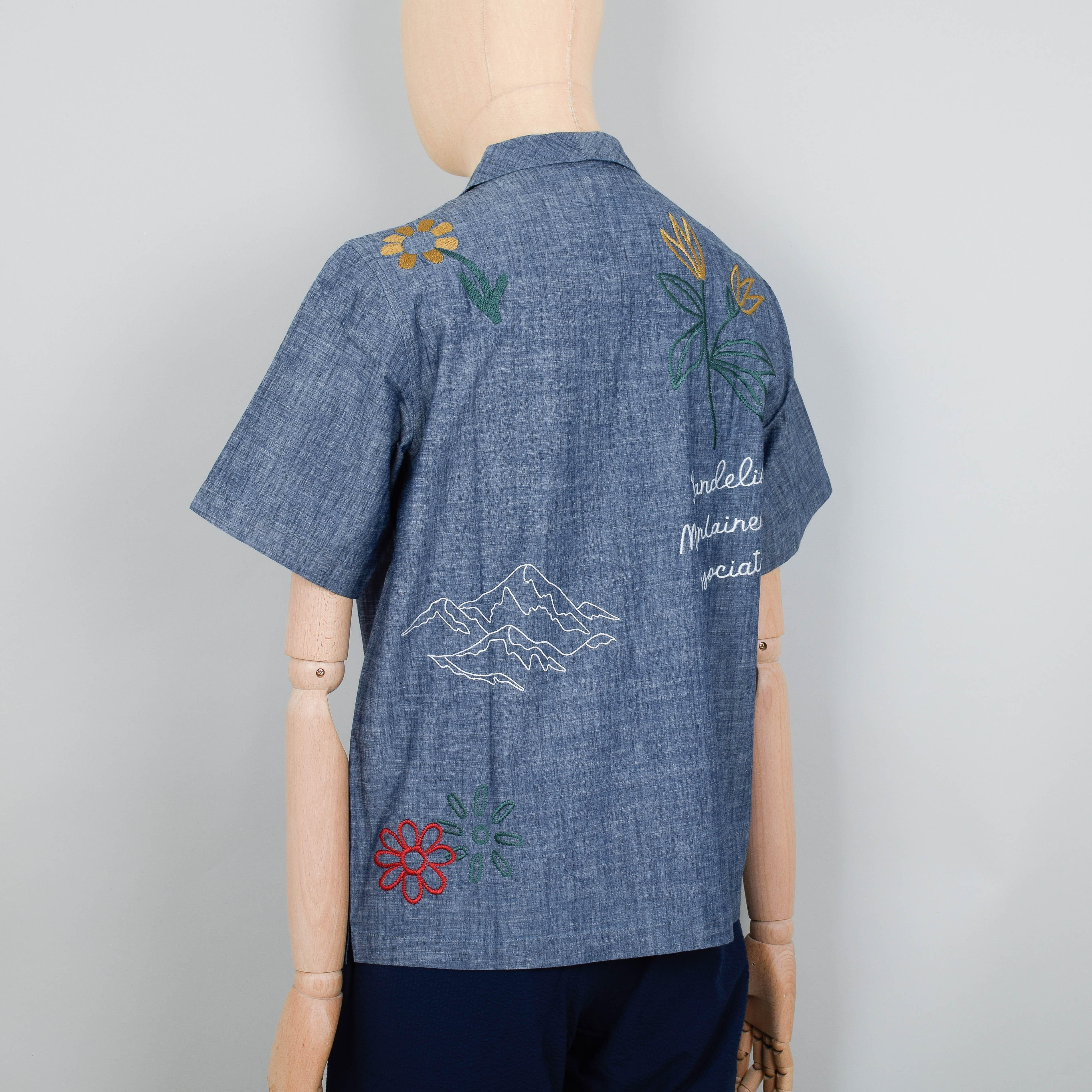 Universal Works Minari Shirt Chambray - Indigo - Image 5
