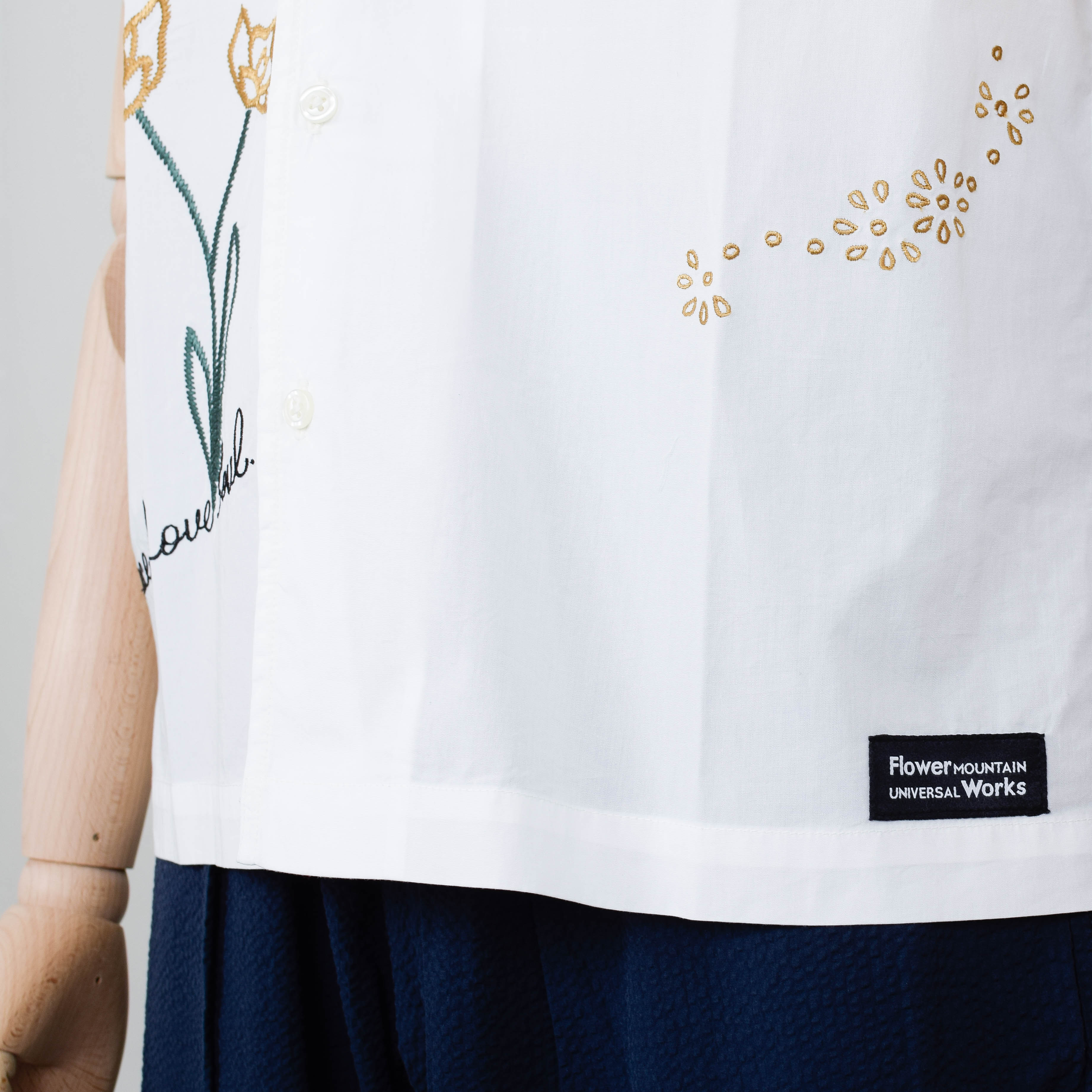 Universal Works Minari Shirt - Ecru - Image 3