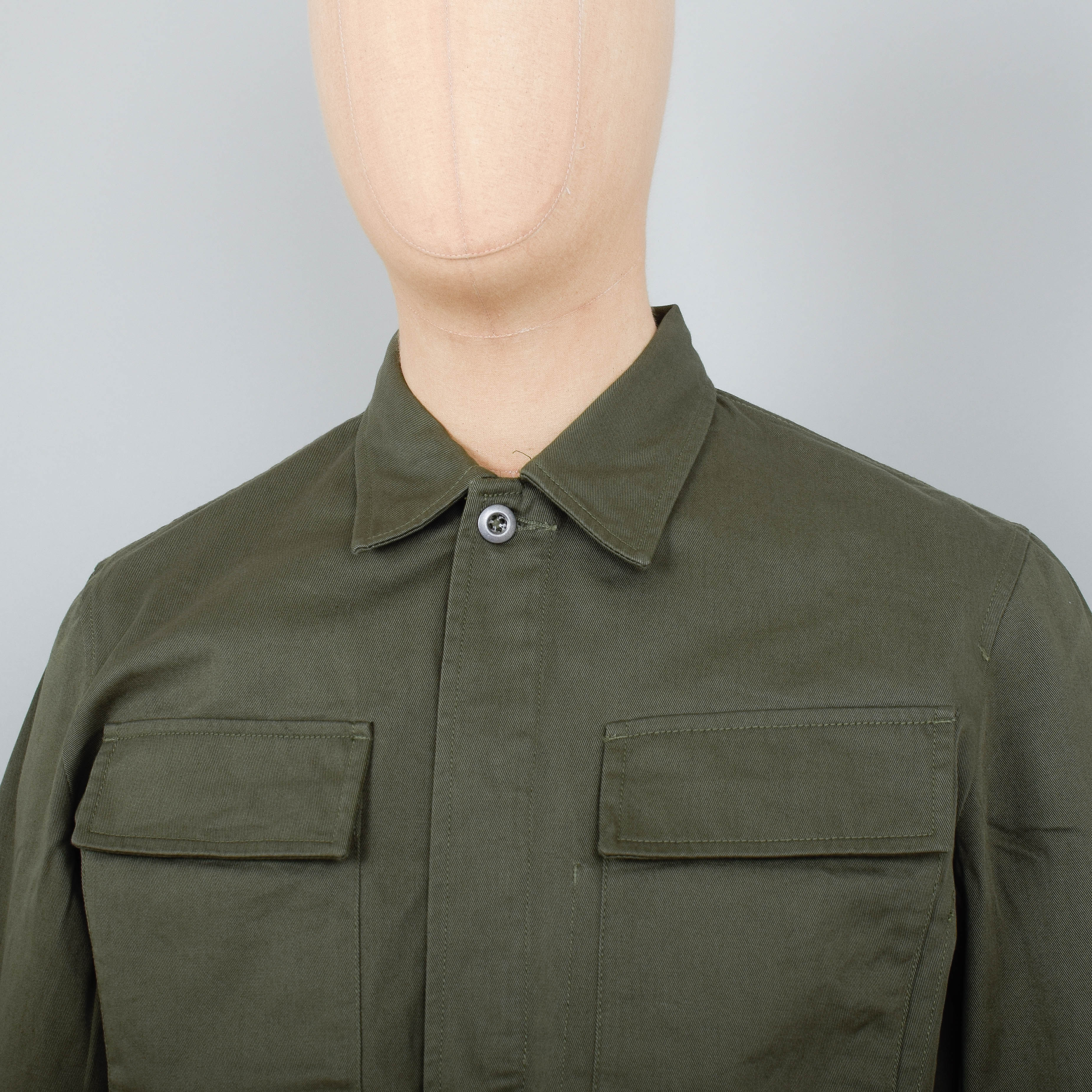 Universal Works MW Fatigue Jacket Twill - Light Olive - Image 2