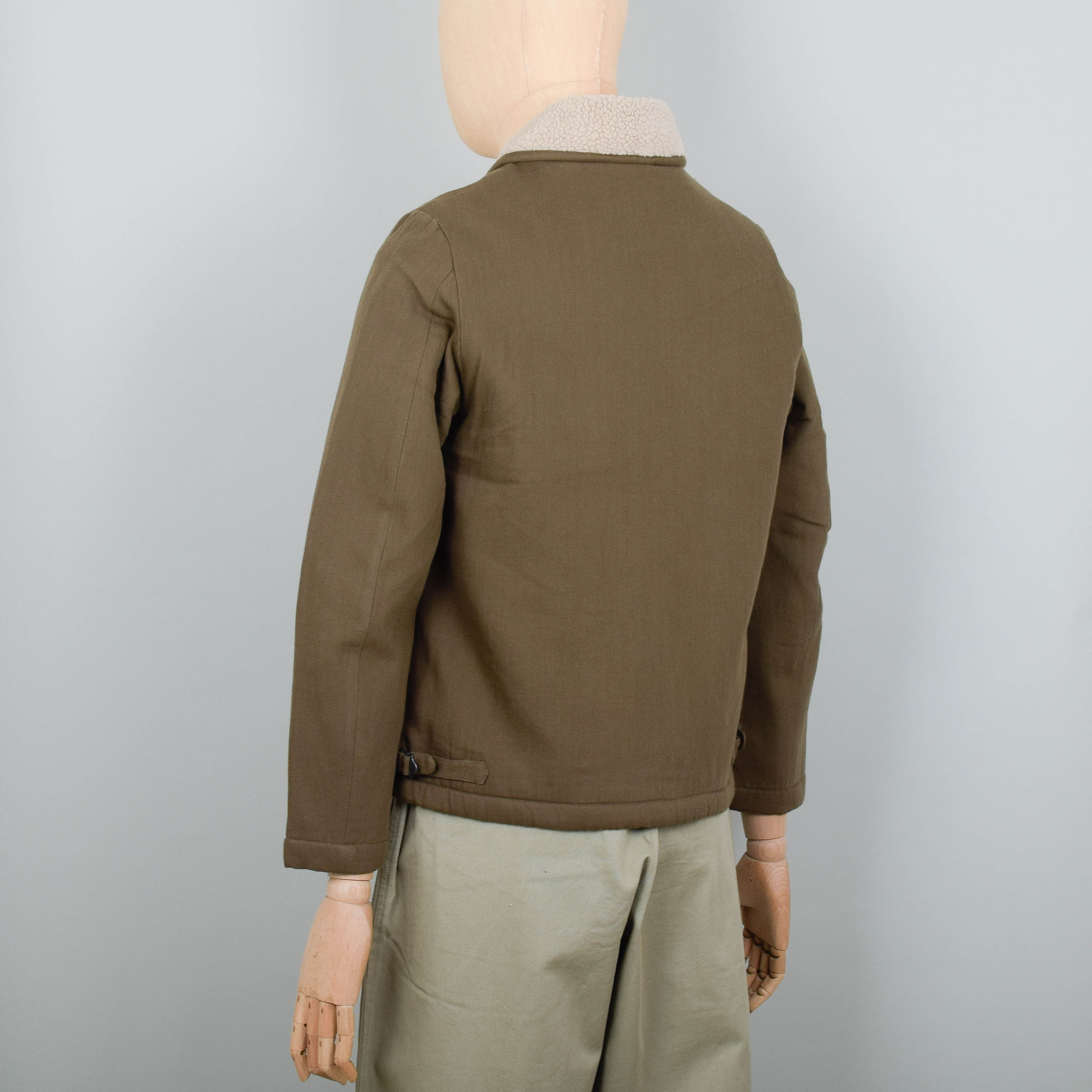Universal Works N1 Jacket Vintage Heavy Twill - Olive - Image 3