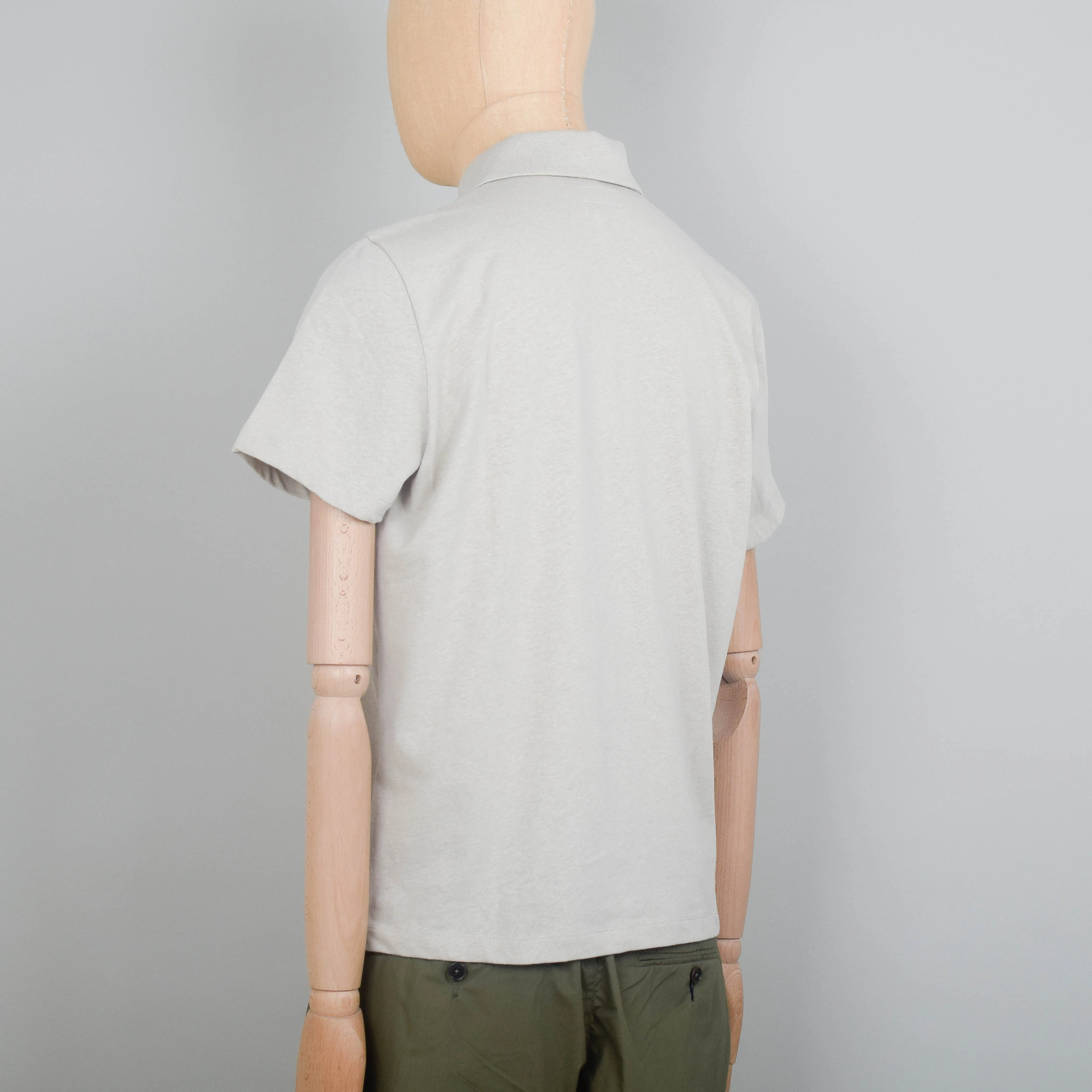 Universal Works Newlyn Polo S/S - Driftwood - Image 3