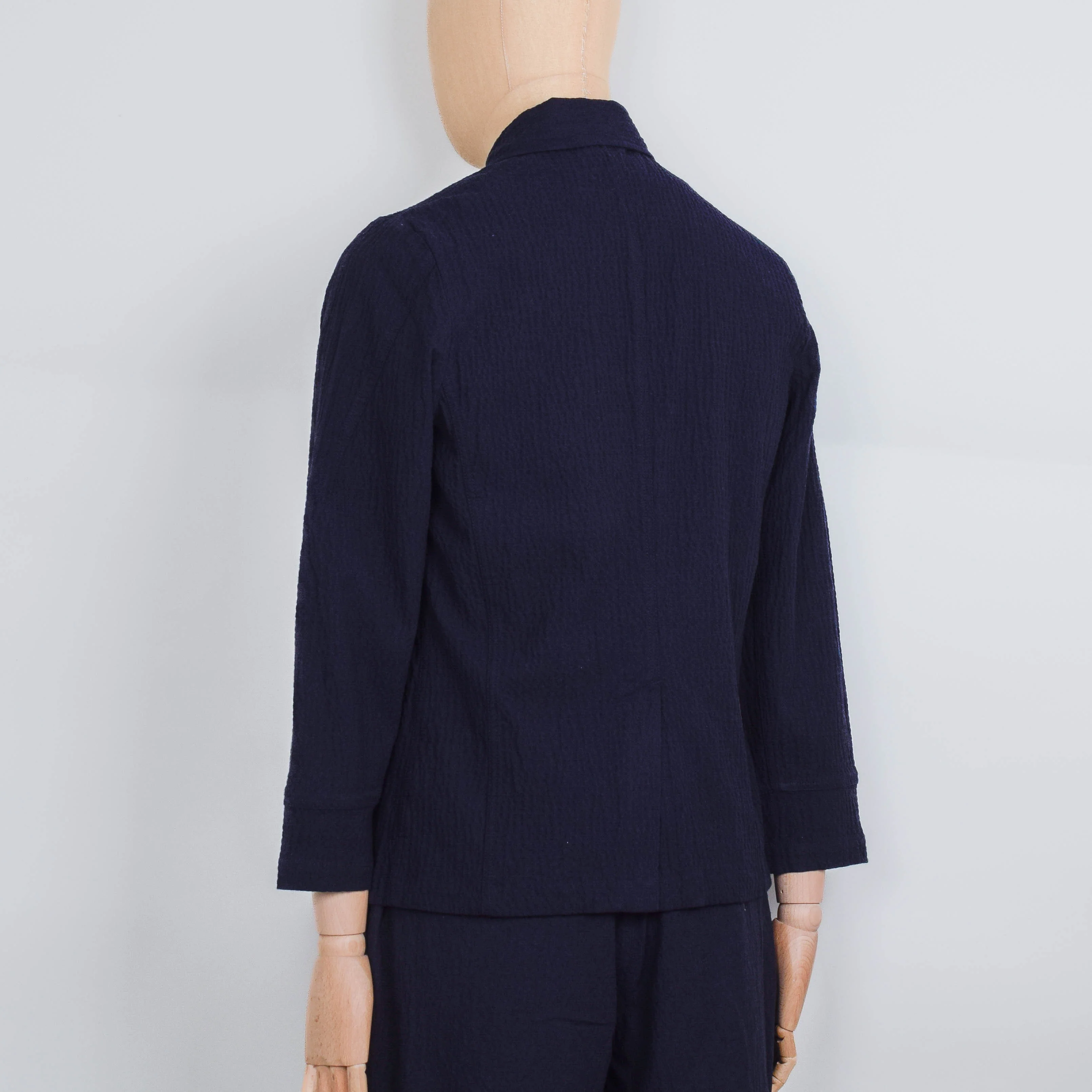 Universal Works Original Bakers Jacket Ospina Cotton - Dark Navy - Image 3