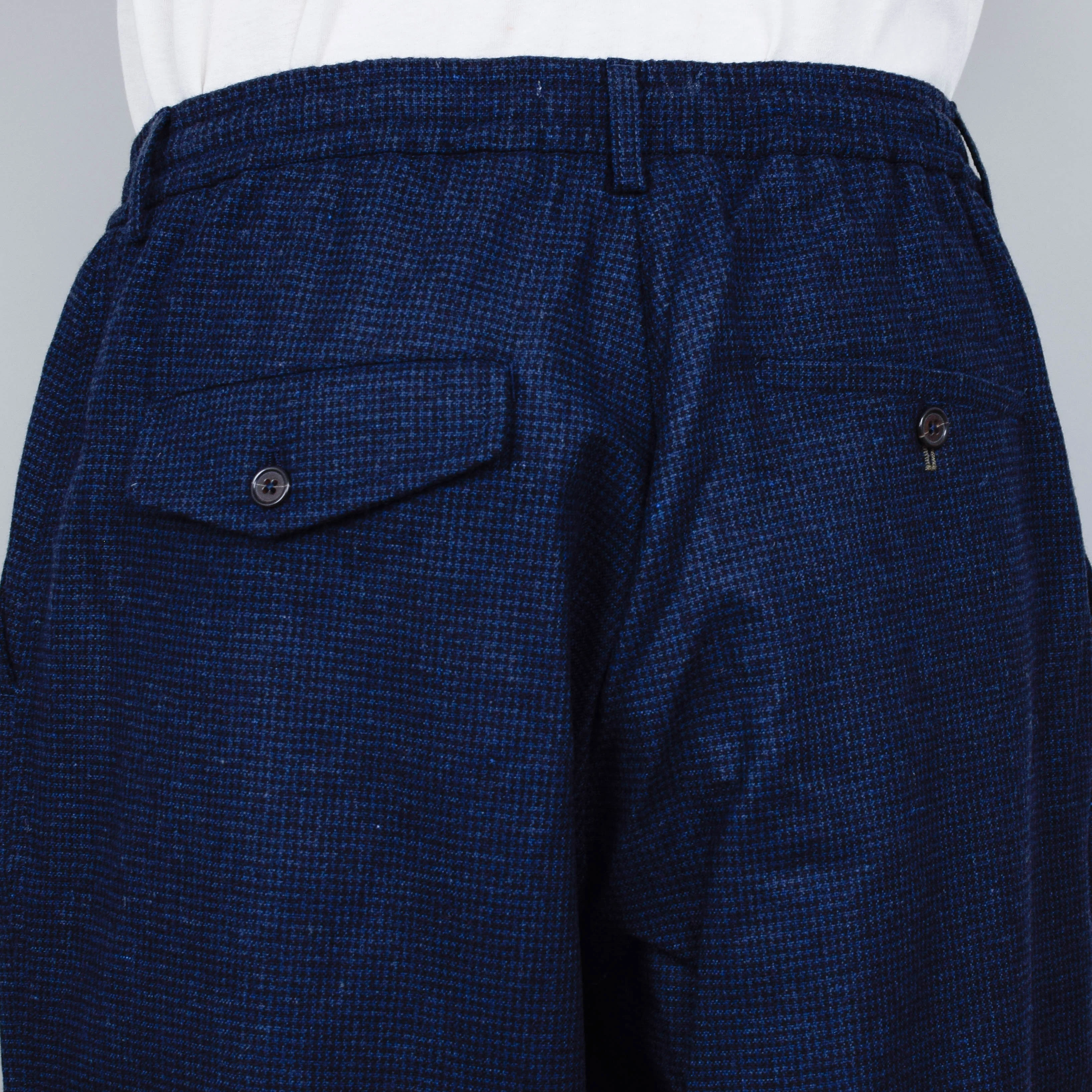 Universal Works Oxford Pant Brushed Bari - Navy - Image 3