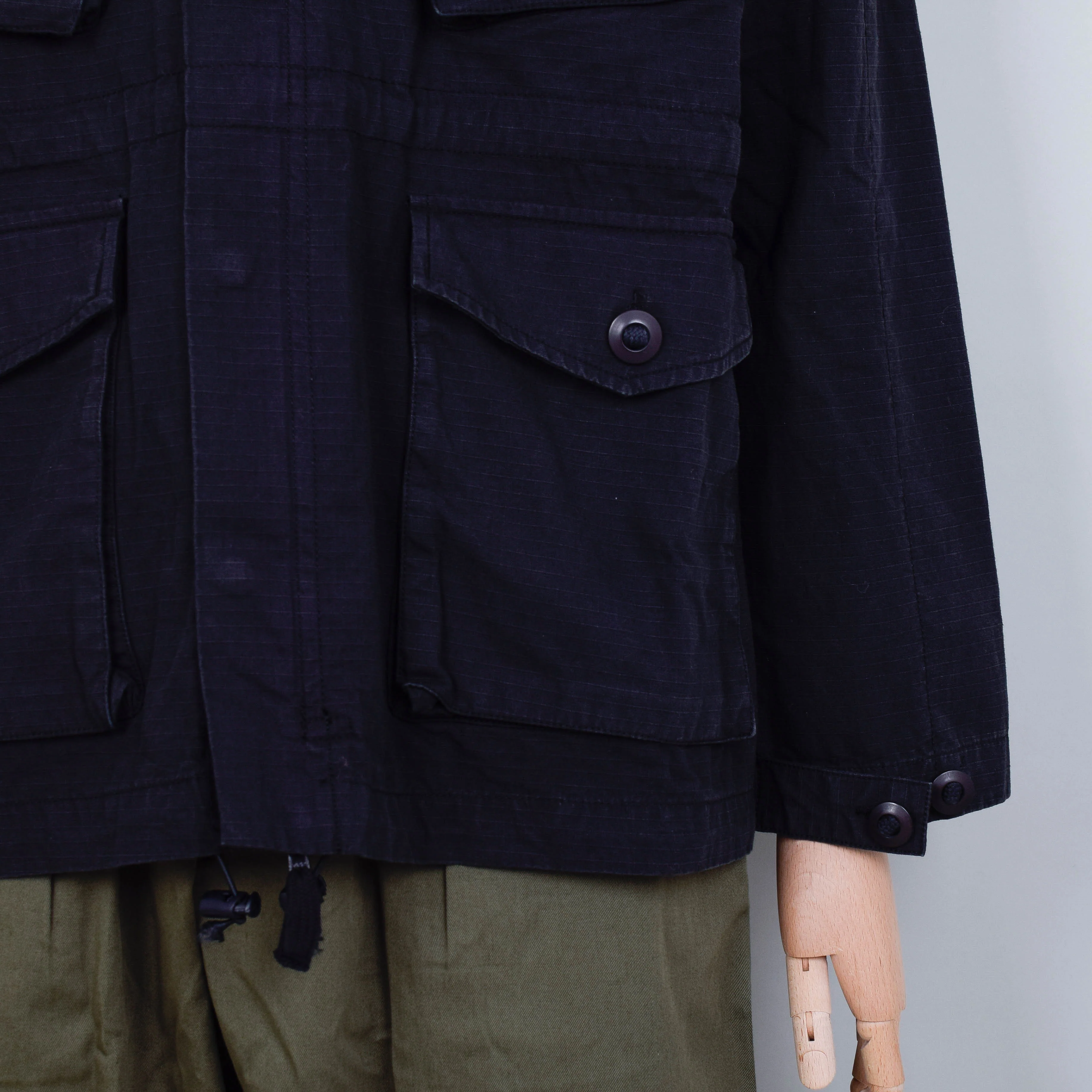 Universal Works Peacenik Jacket Heavy Ripstop - Black - Image 3