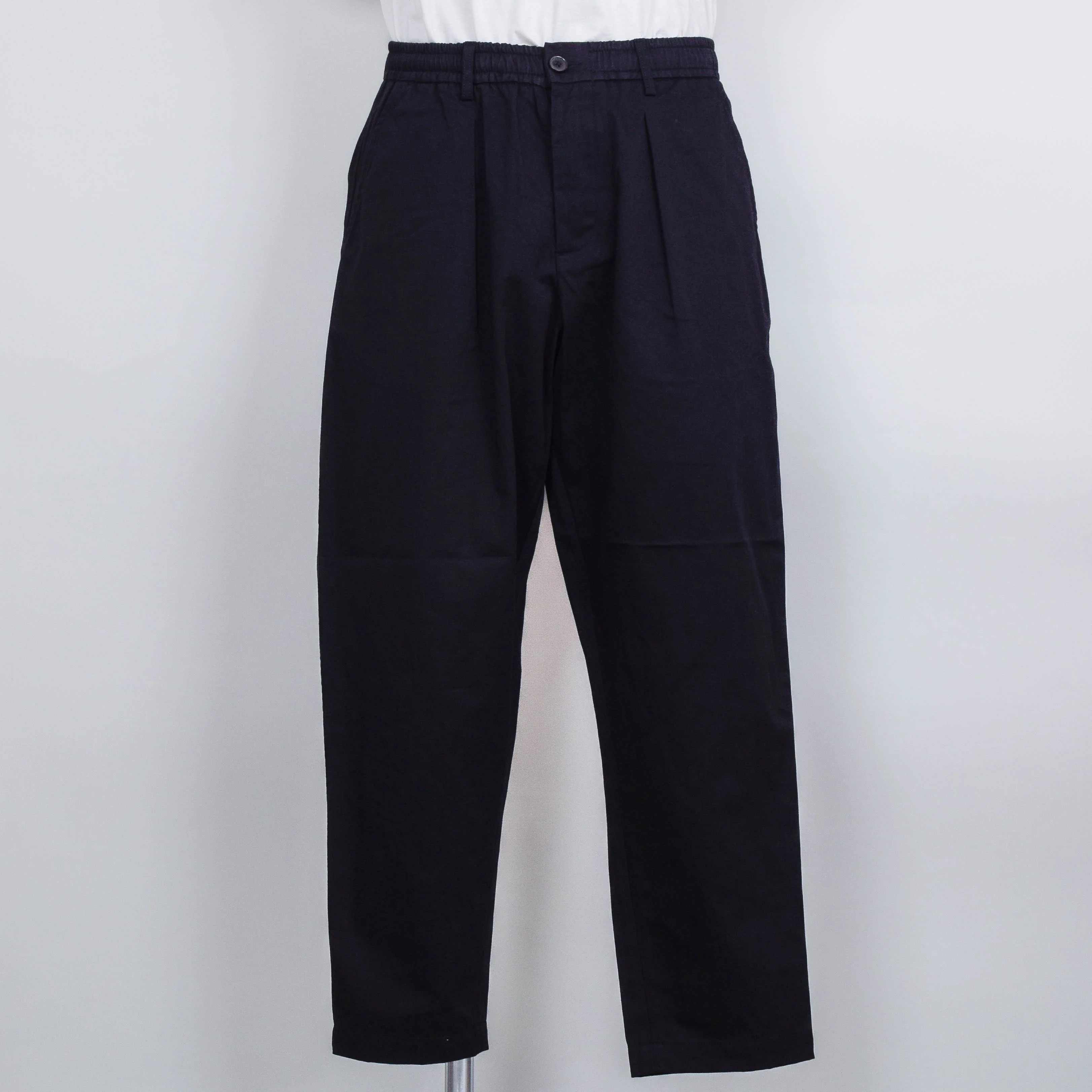 Universal Works Pleated Track Pant Twill - Black