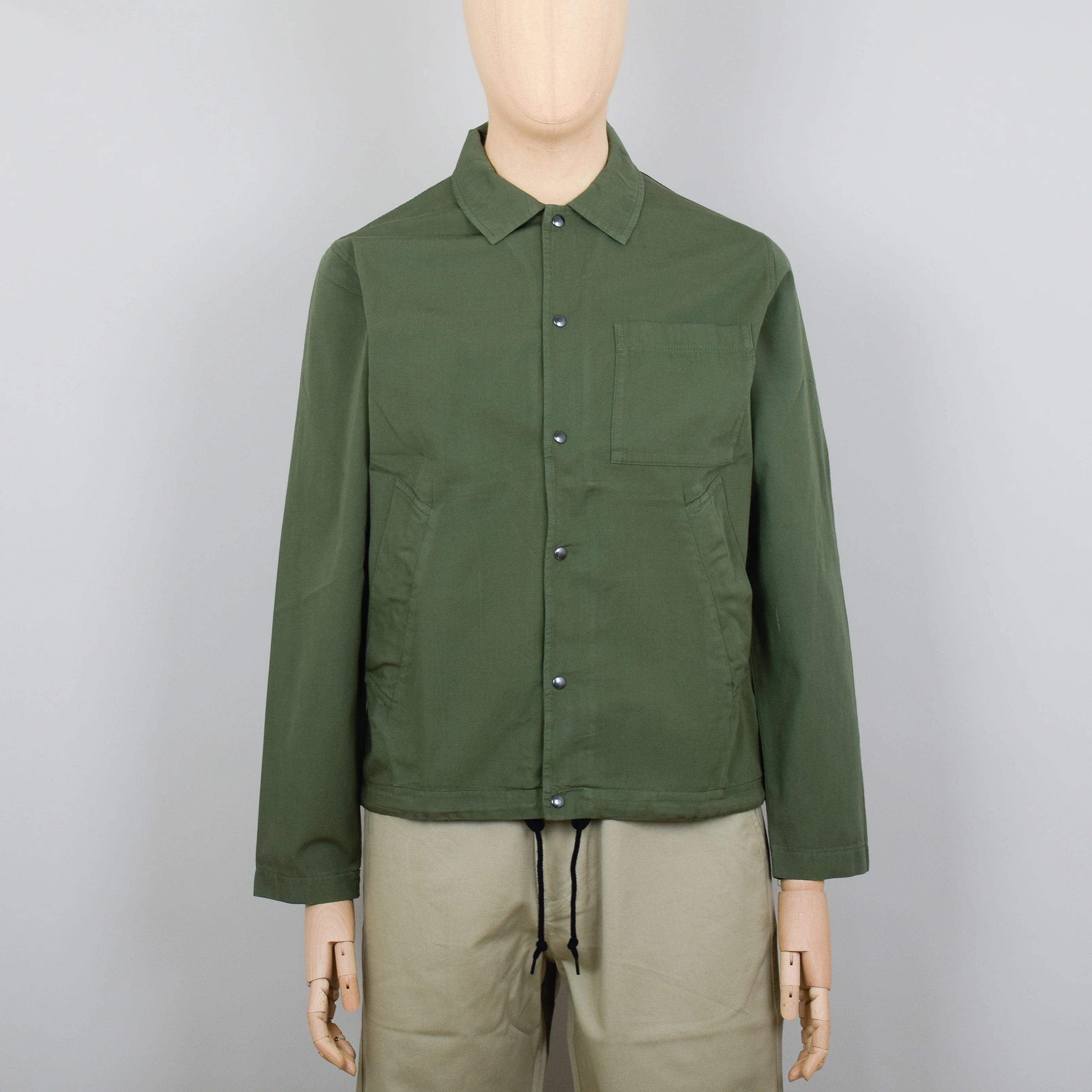 Universal Works Porto Jacket Canvas - Dark Olive