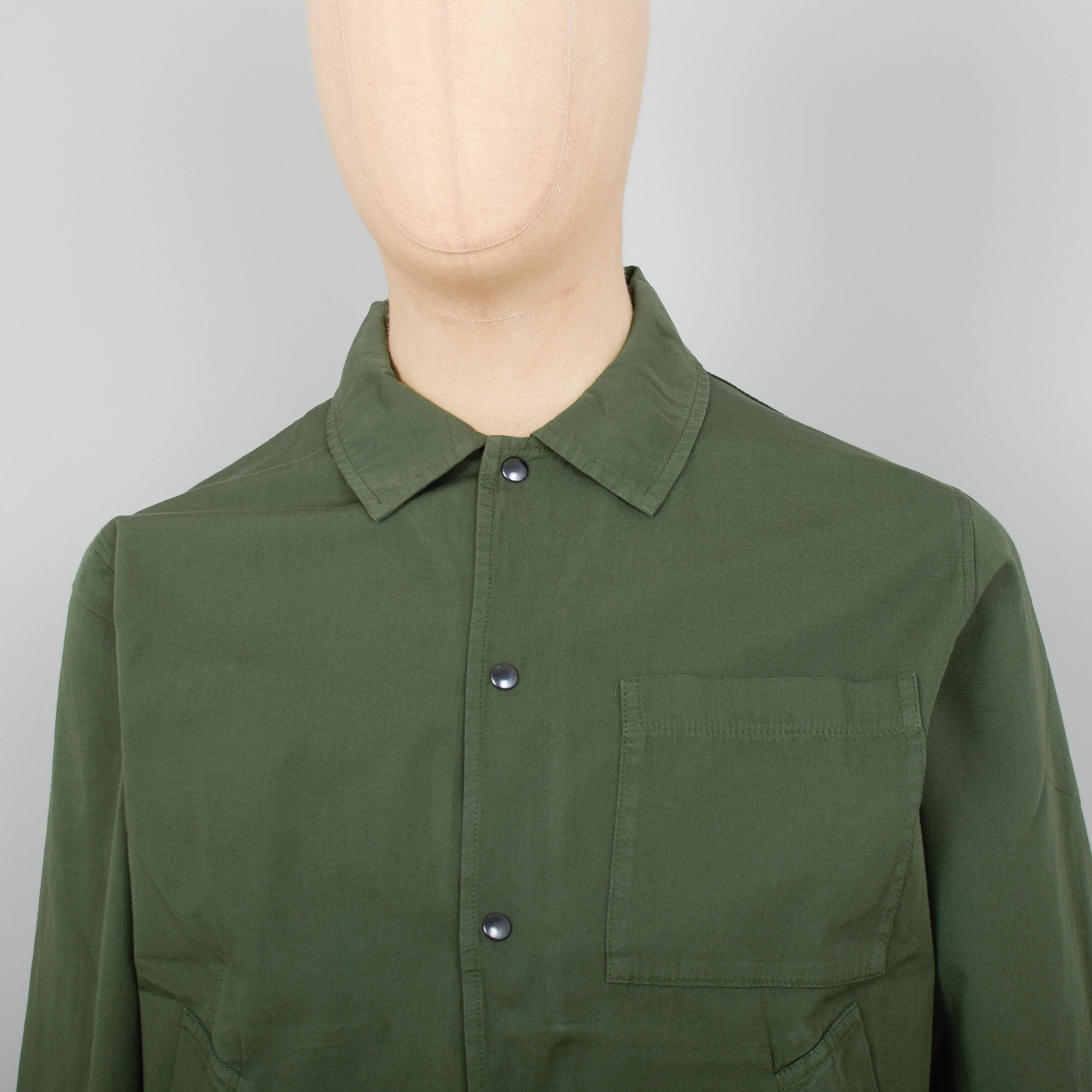 Universal Works Porto Jacket Canvas - Dark Olive - Image 2