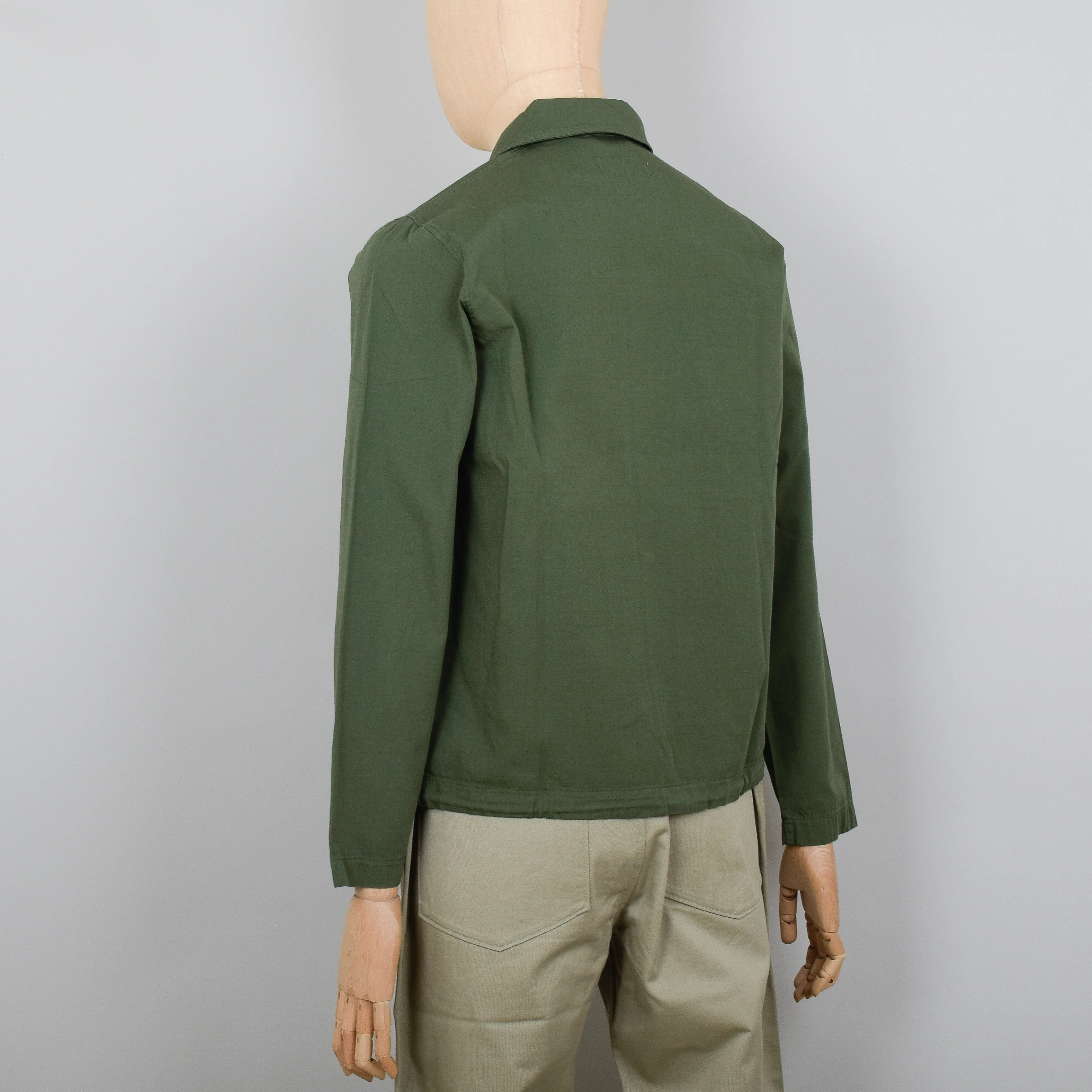 Universal Works Porto Jacket Canvas - Dark Olive - Image 3