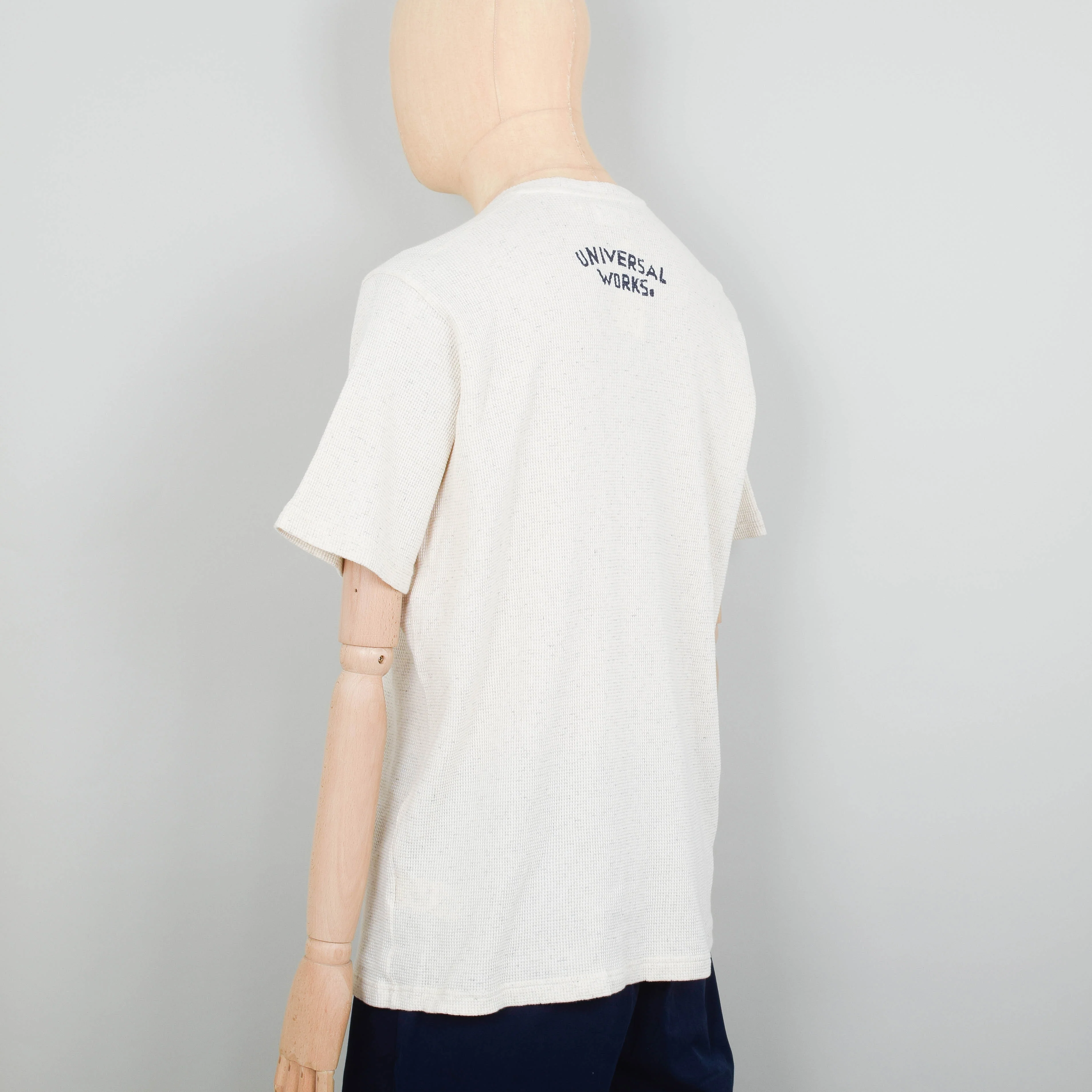 Universal Works Print Tee - Ecru - Image 3