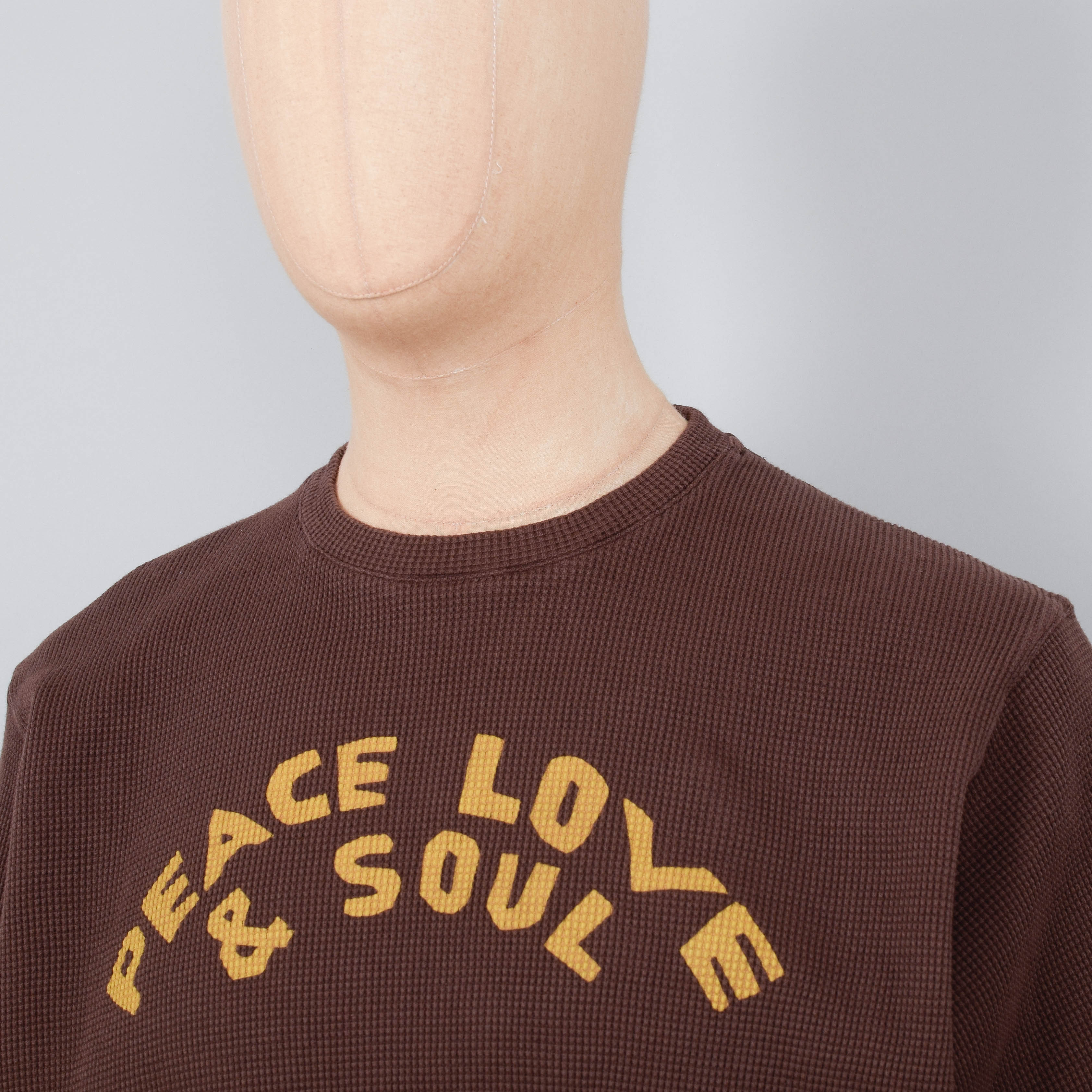 Universal Works Print Tee - Brown - Image 2