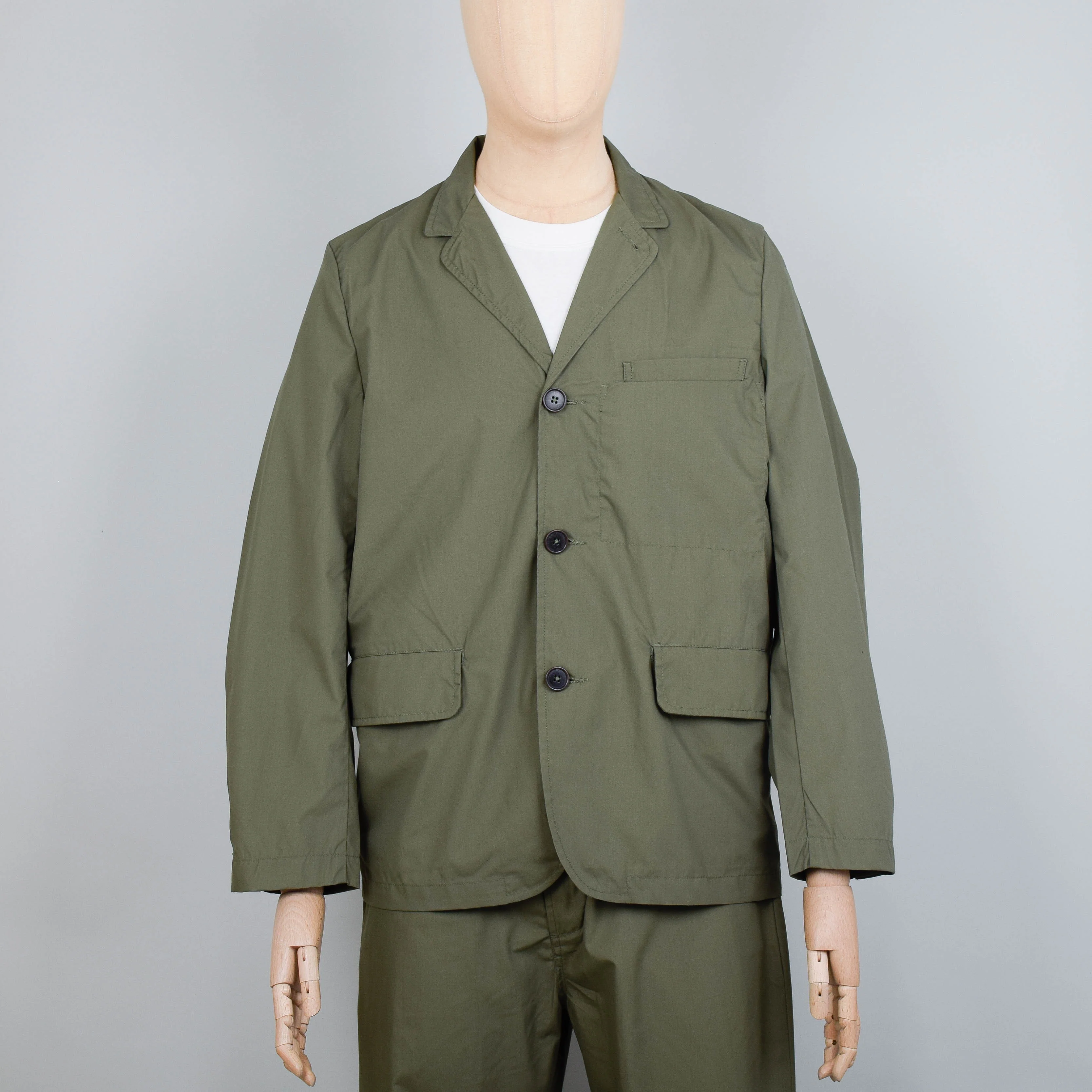 Universal Works Recycled Poly Tech Capitol Jacket - Olive